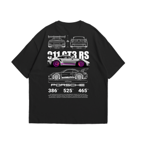 Camiseta Oversized Porsche GT3rs Pink