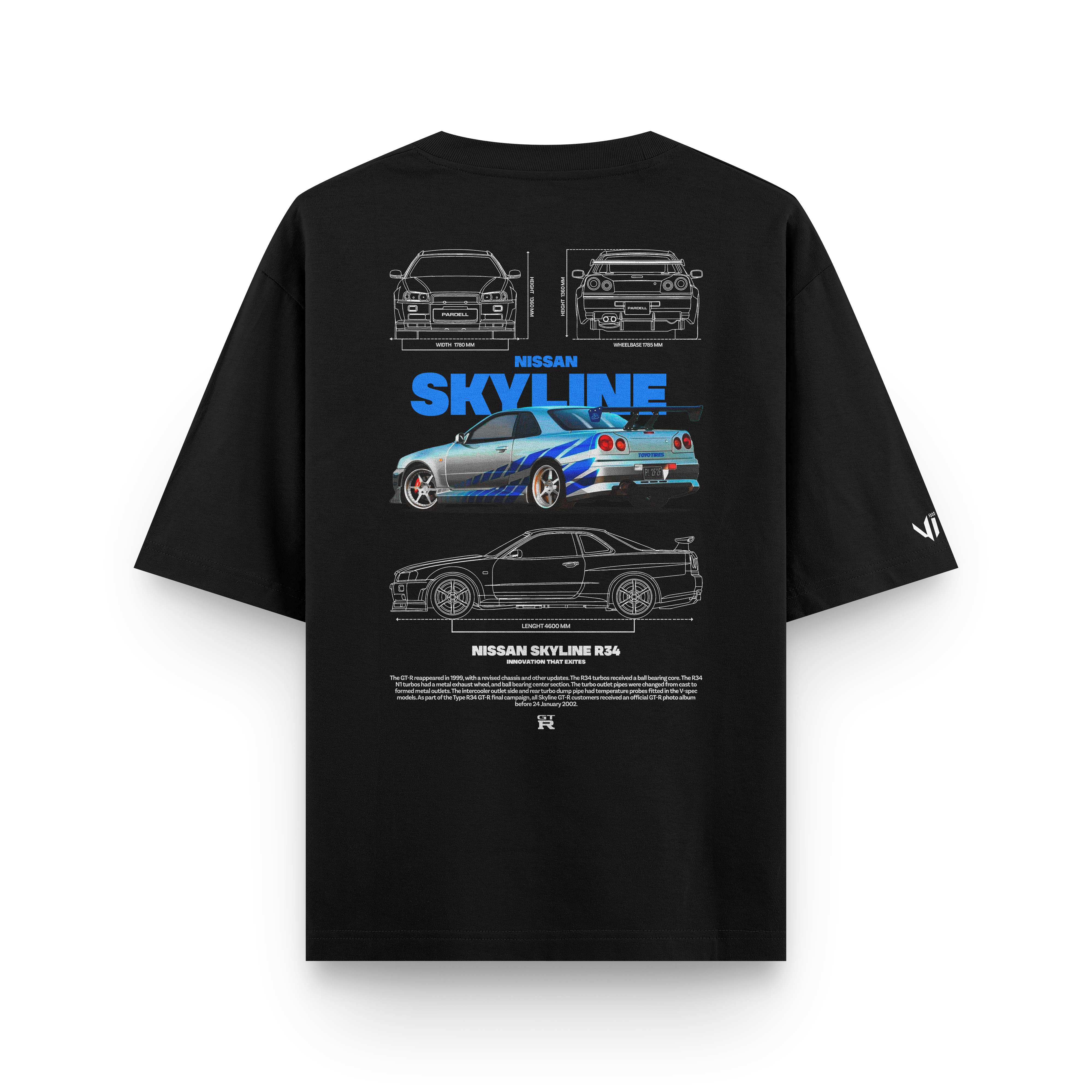 Camiseta Oversized Skyline