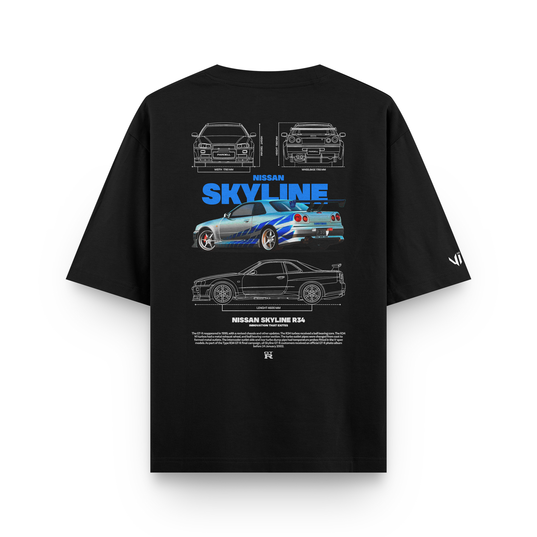 Camiseta Oversized Skyline