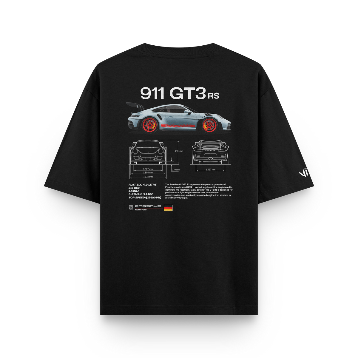 Camiseta Oversized Porsche Club