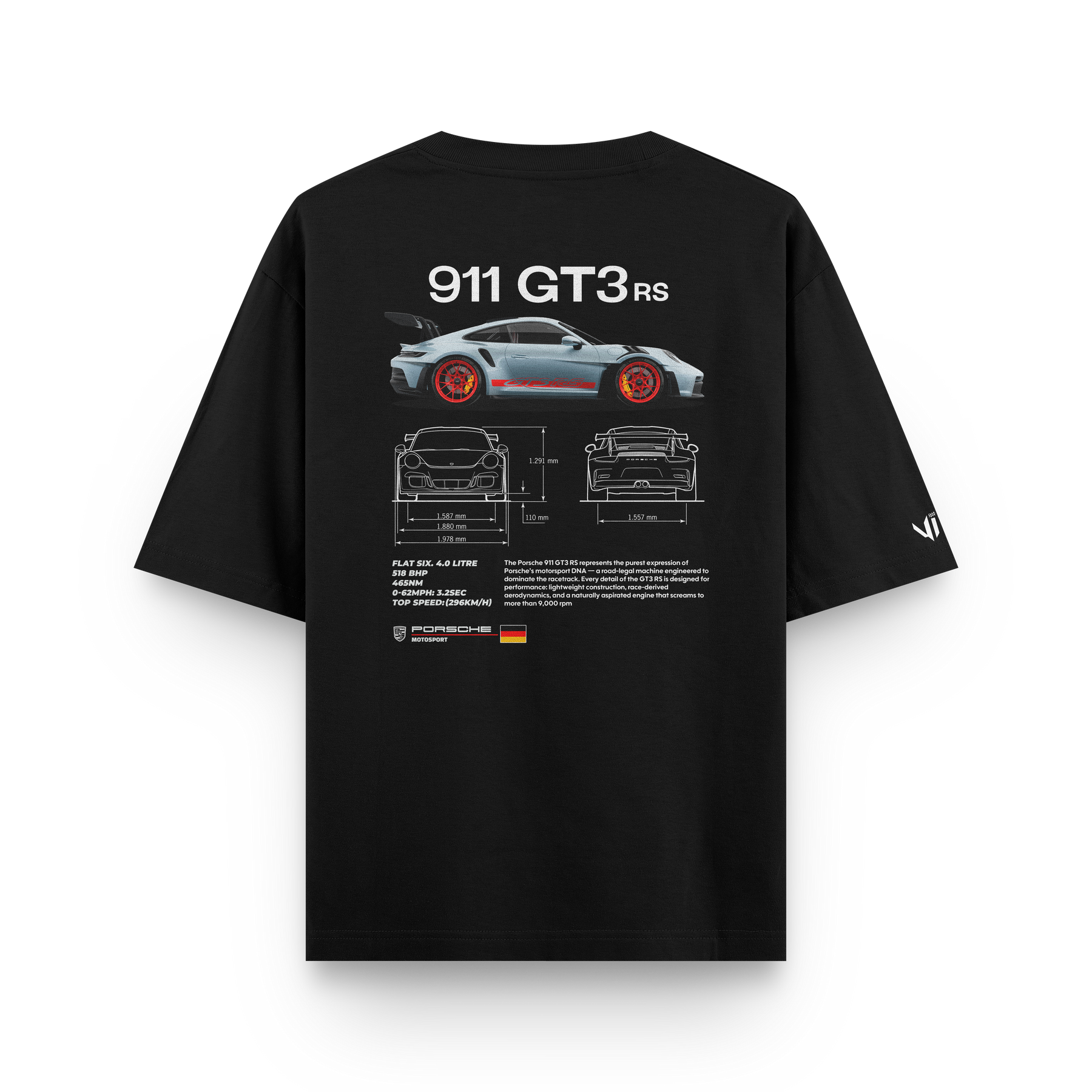 Camiseta Oversized Porsche Club