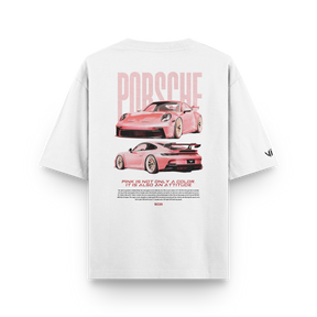 Camiseta Oversized Porsche Pink