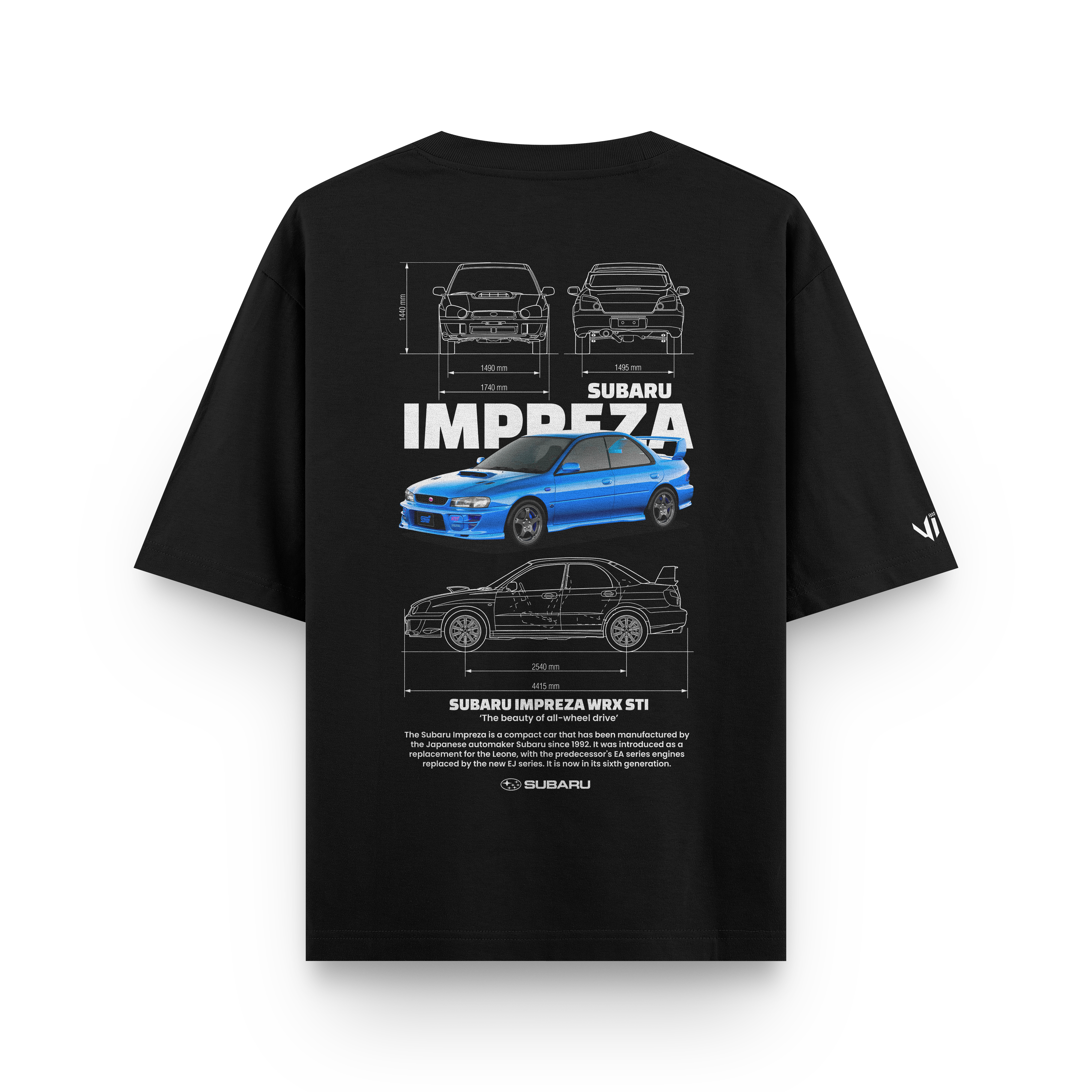 Camiseta Oversized Subaru Impreza