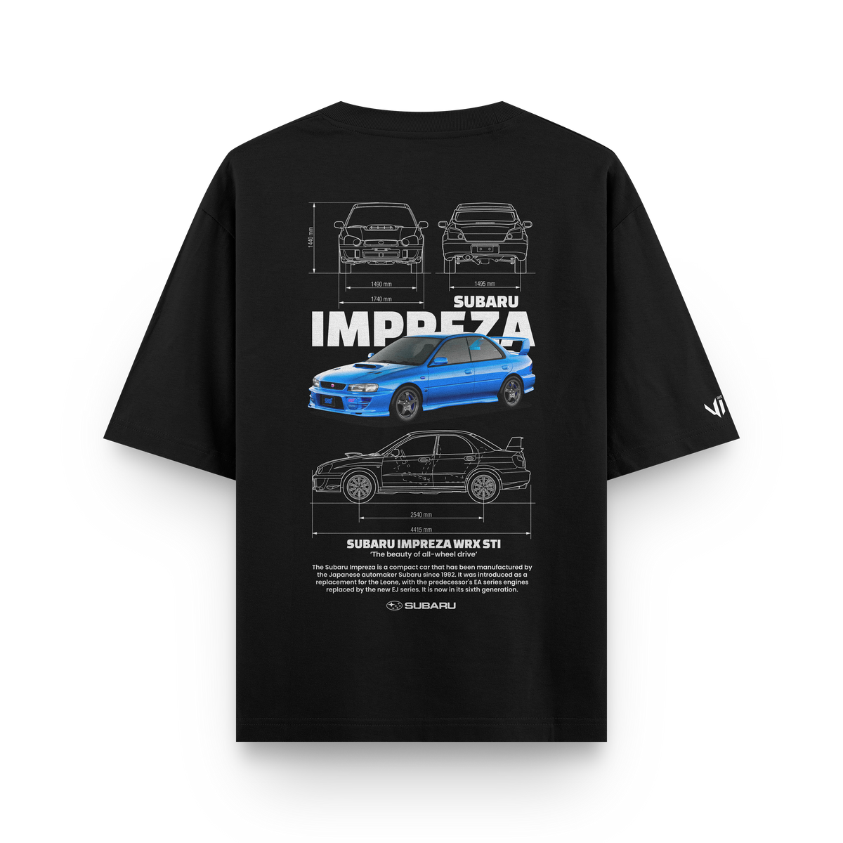 Camiseta Oversized Subaru Impreza