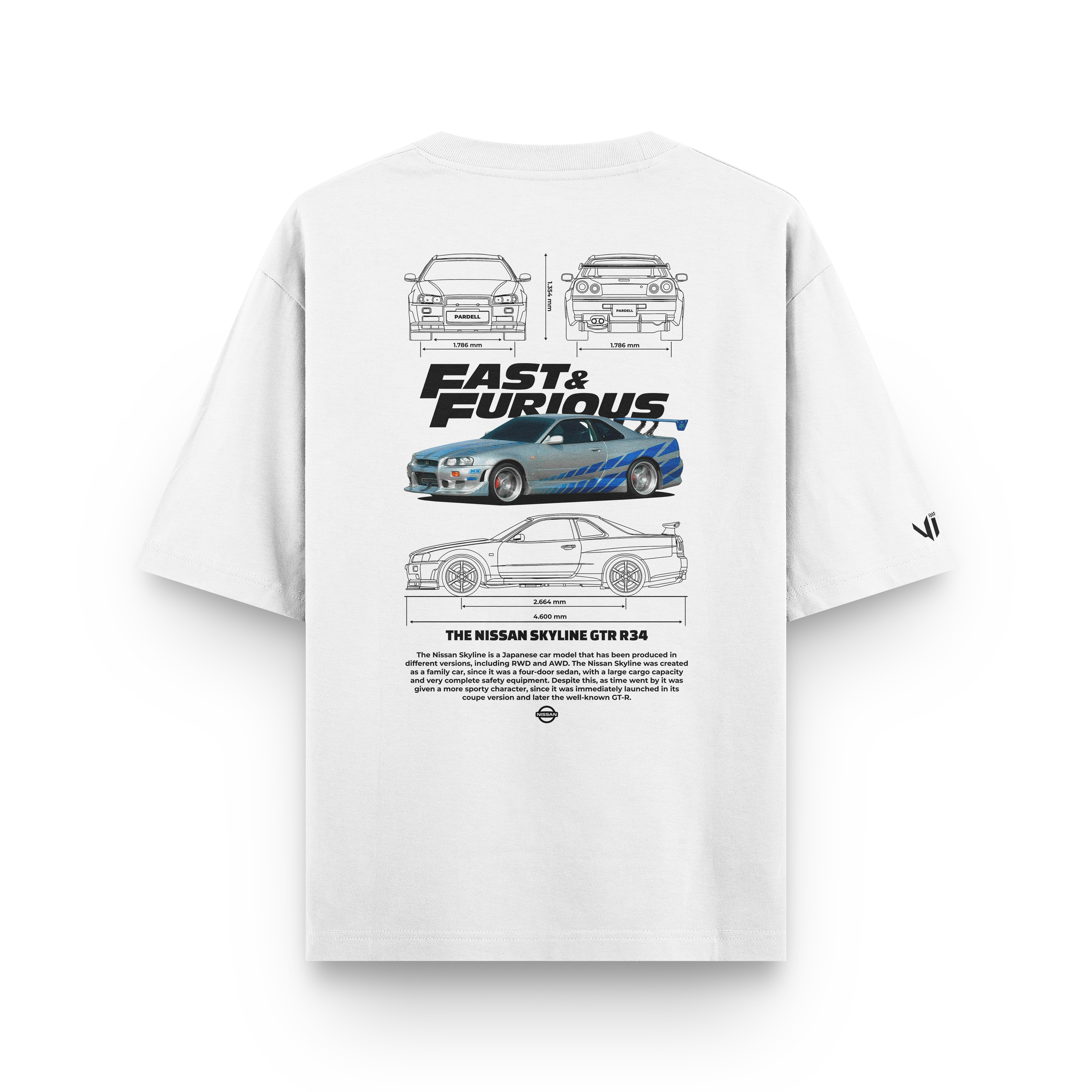 Camiseta Oversized Fast and Furious