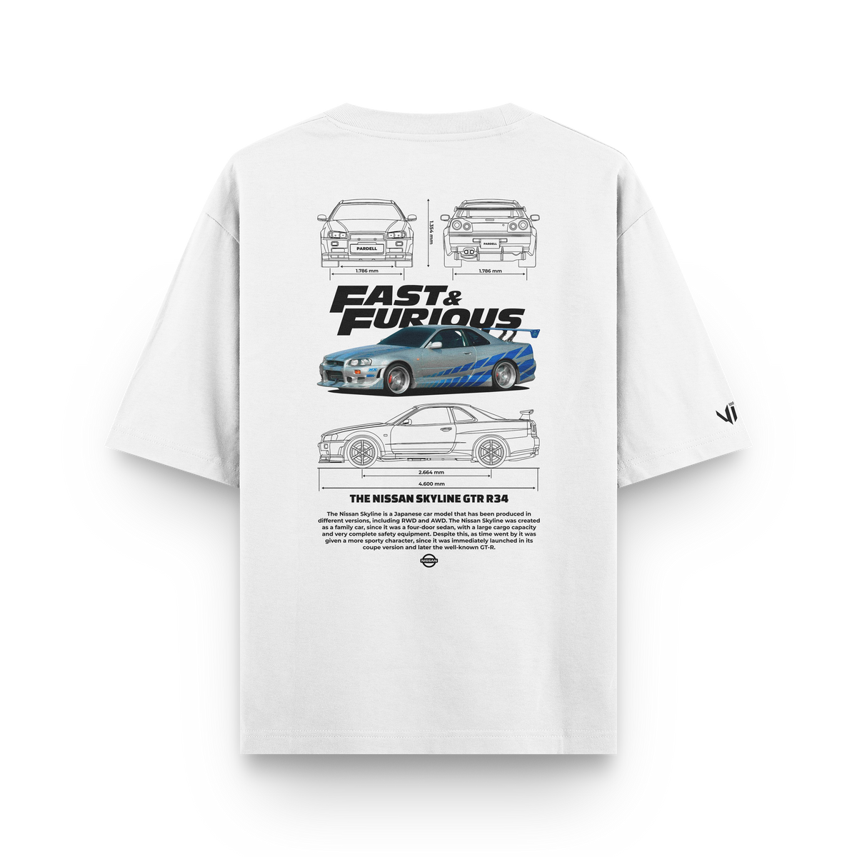 Camiseta Oversized Fast and Furious