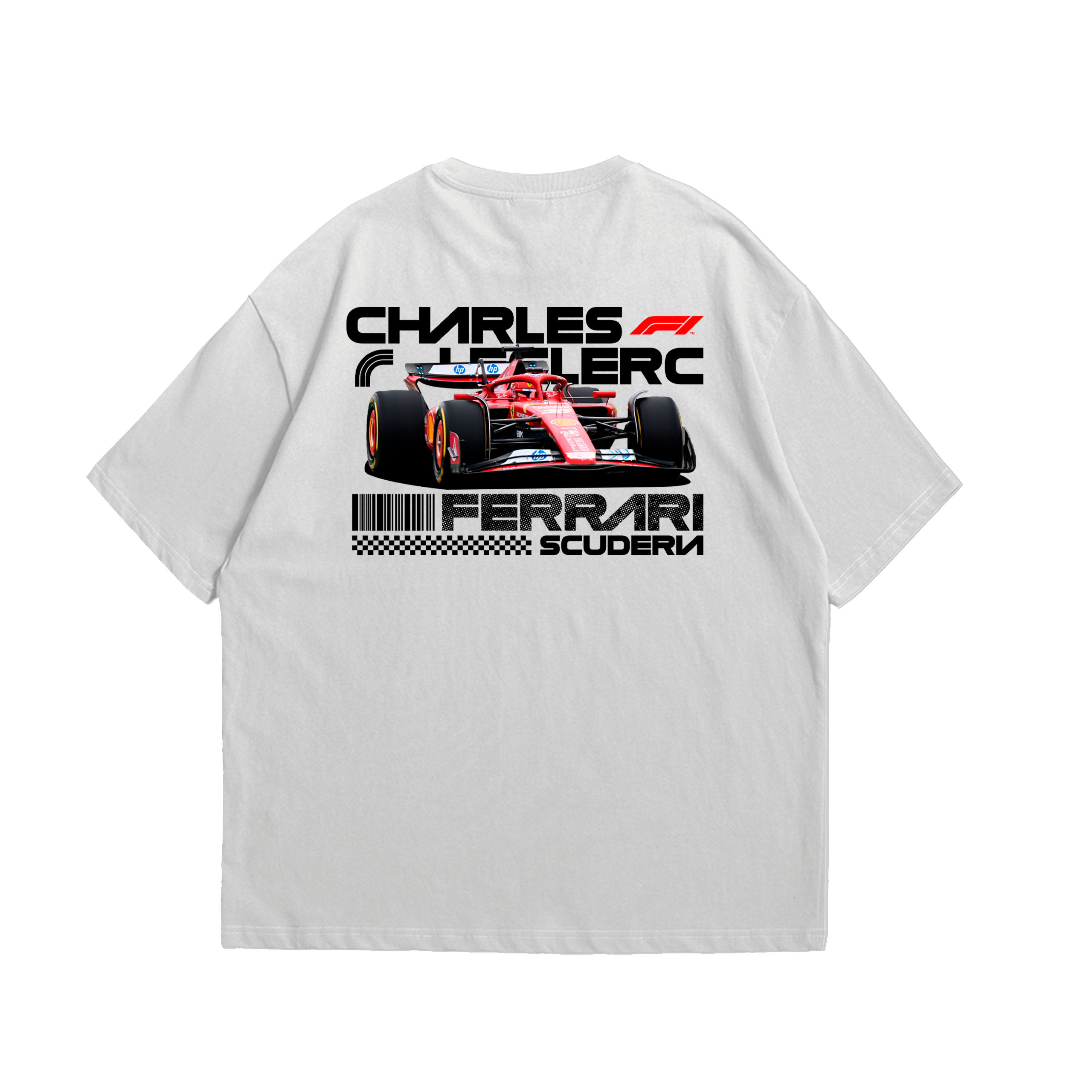 Camiseta Oversized Ferrari Charles Leclerc F1