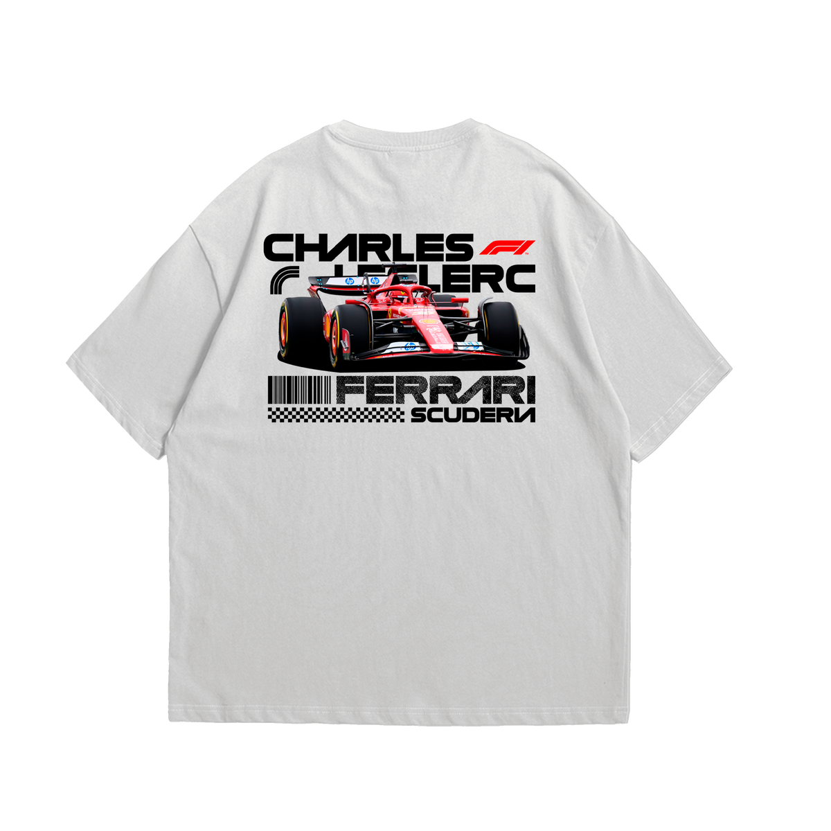 Camiseta Oversized Ferrari Charles Leclerc F1