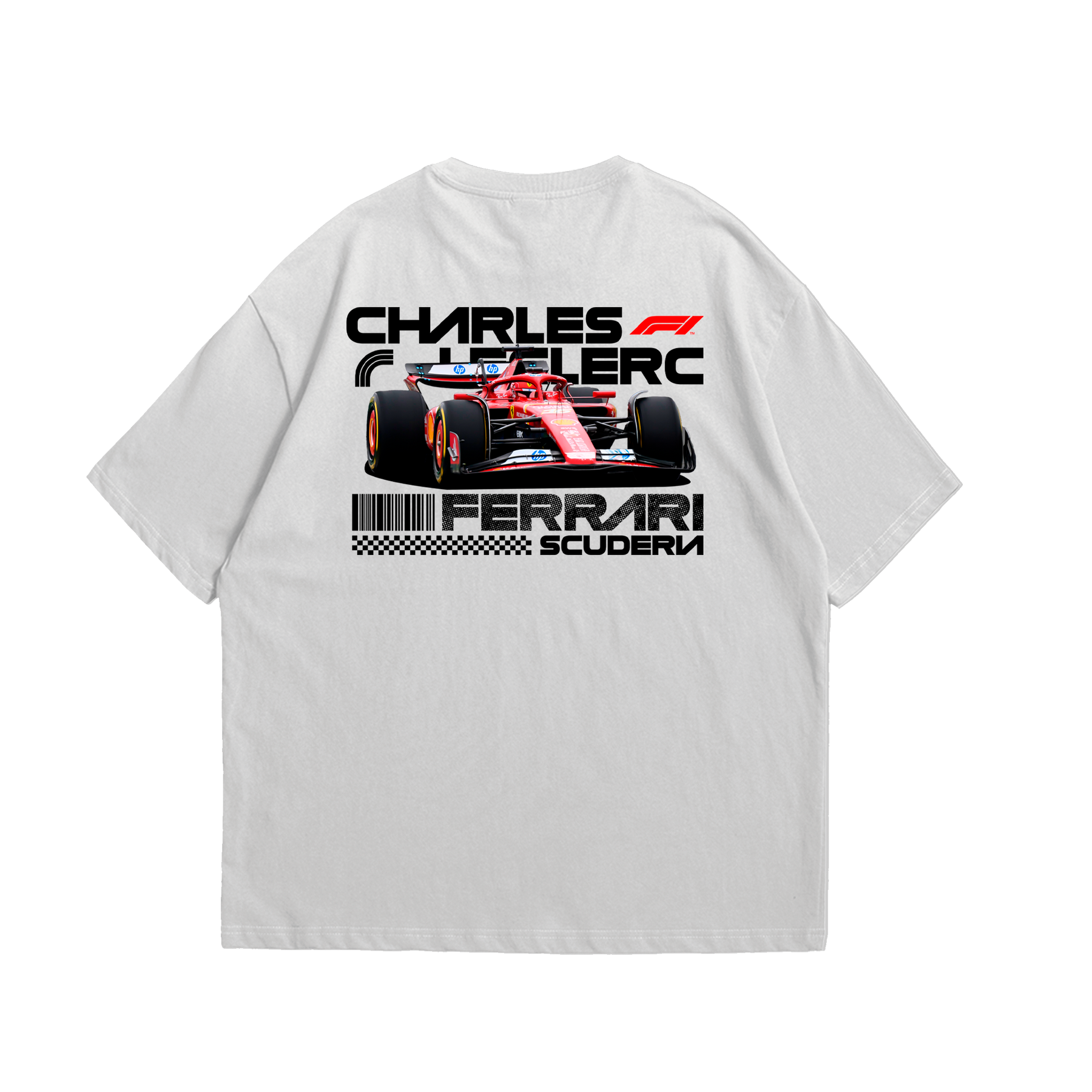 Camiseta Oversized Ferrari Charles Leclerc F1