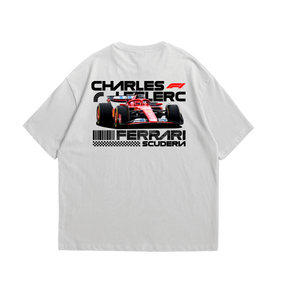 Camiseta Oversized Ferrari Charles Leclerc F1