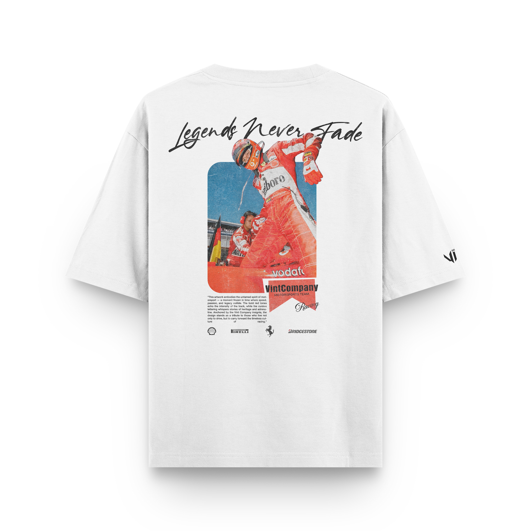 Camiseta Oversized Legends Never Fade