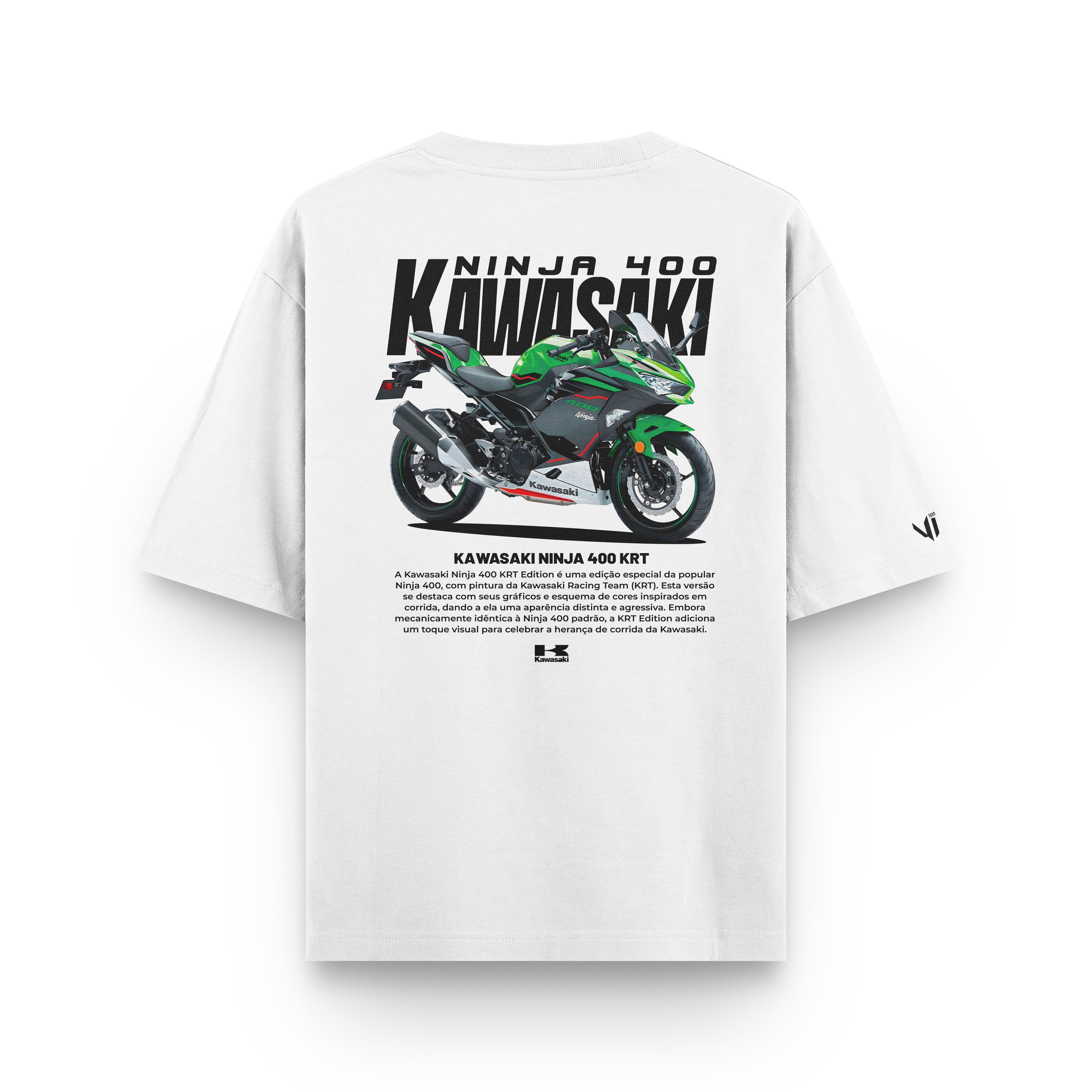 Camiseta Oversized Kawasaki Ninja 400