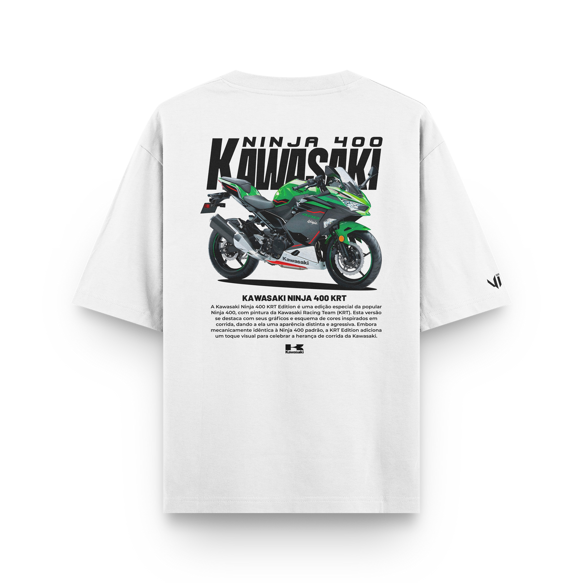 Camiseta Oversized Kawasaki Ninja 400