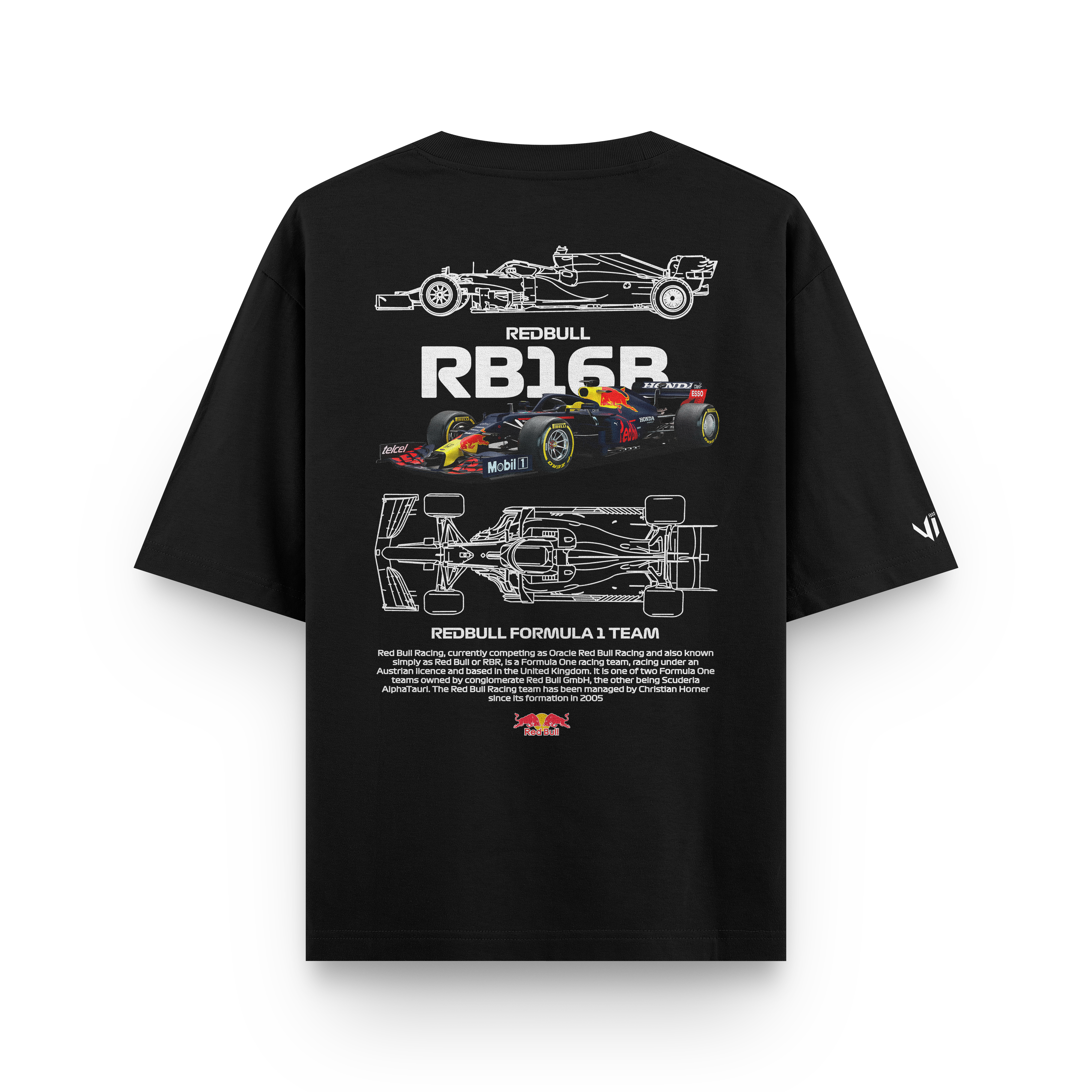 Camiseta Oversized Red Bull RB16B