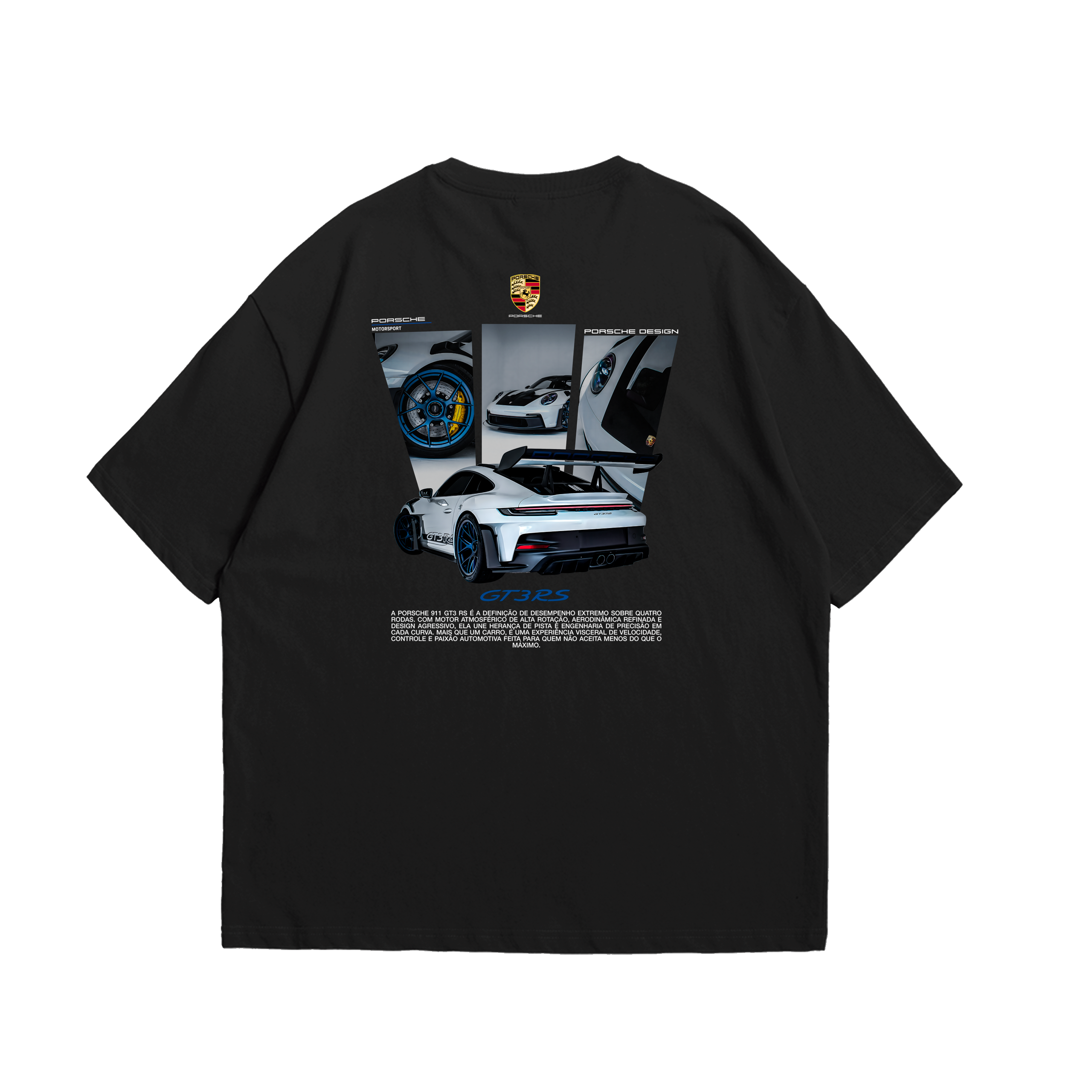 Camiseta Oversized Porsche Blue GT3rs