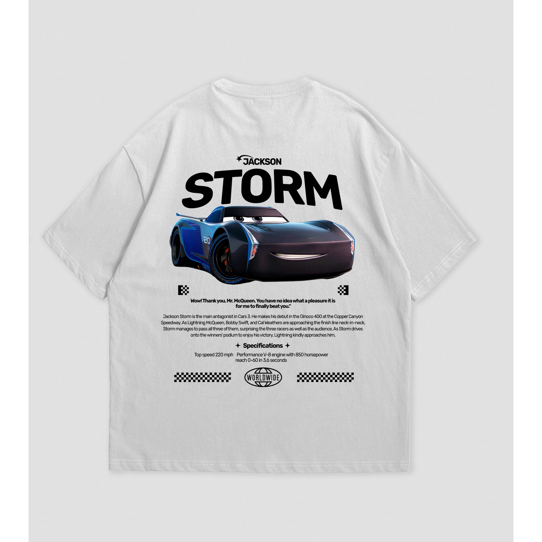 Camiseta Oversized Storm Cars