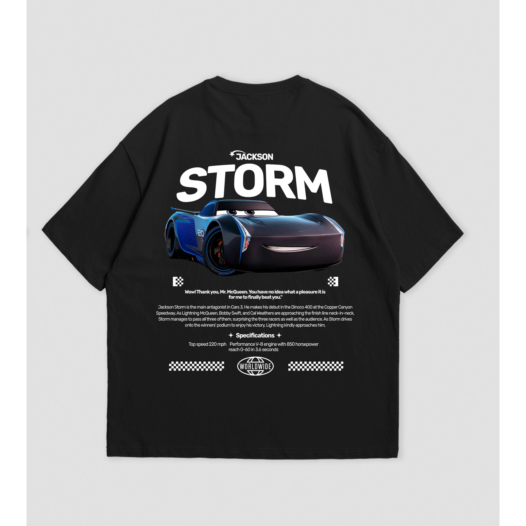 Camiseta Oversized Storm Cars