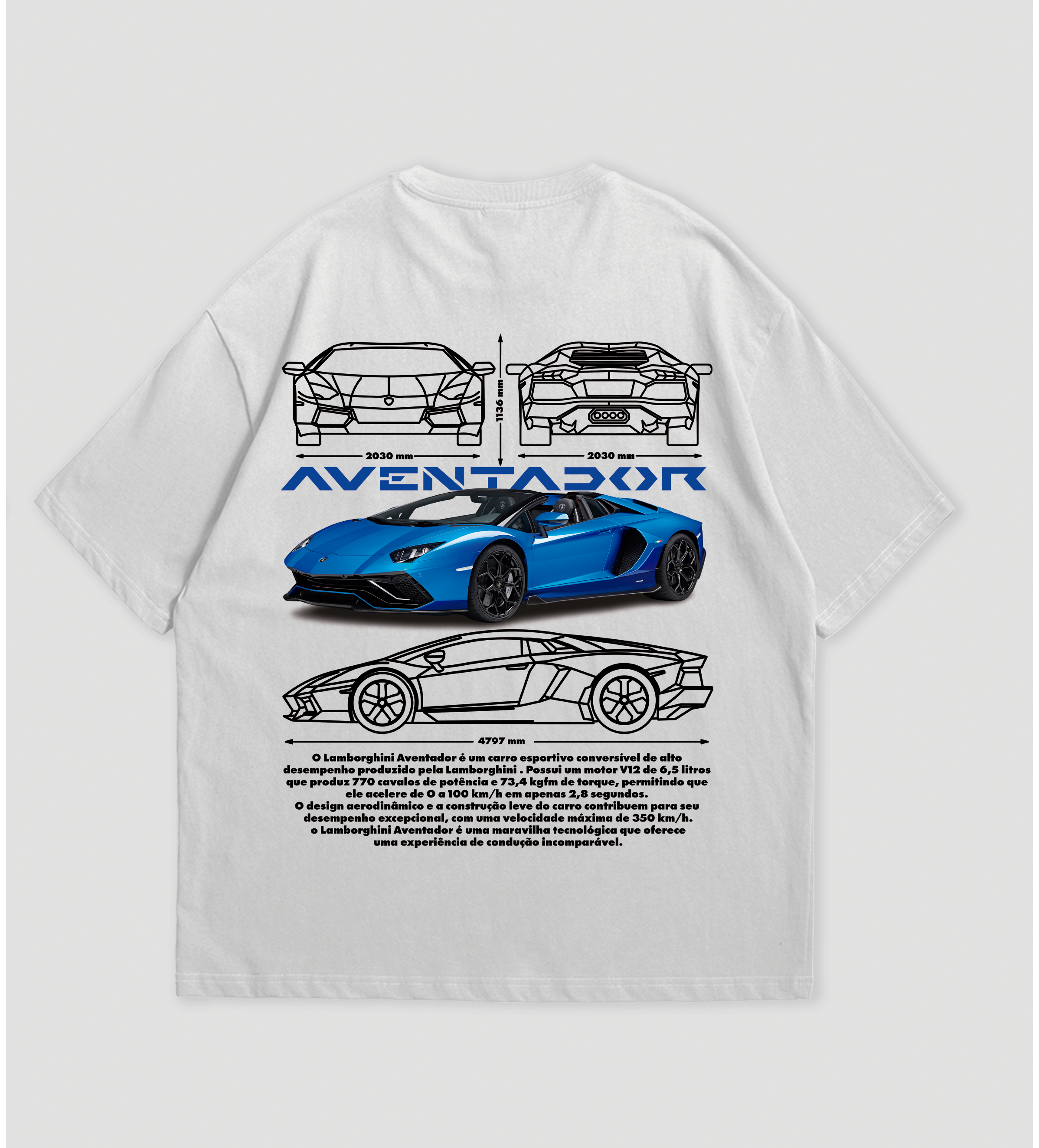 Camiseta Oversized Lamborghini