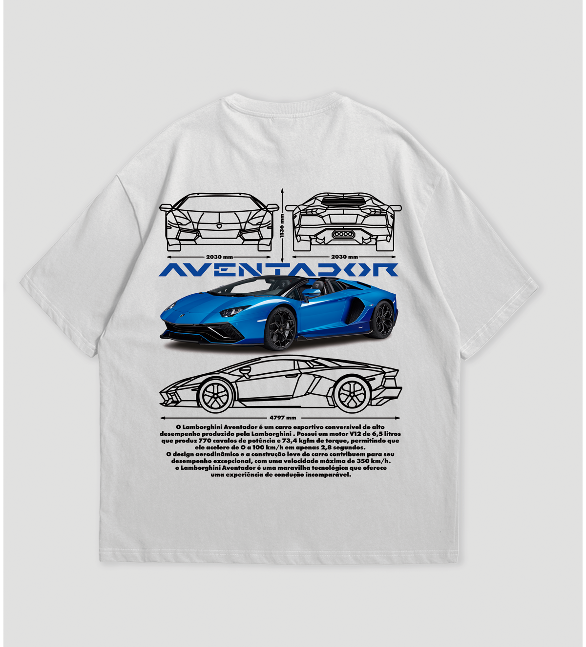 Camiseta Oversized Lamborghini