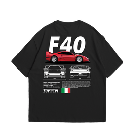 Camiseta Oversized Ferrari F40
