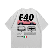 Camiseta Oversized Ferrari F40 Pink
