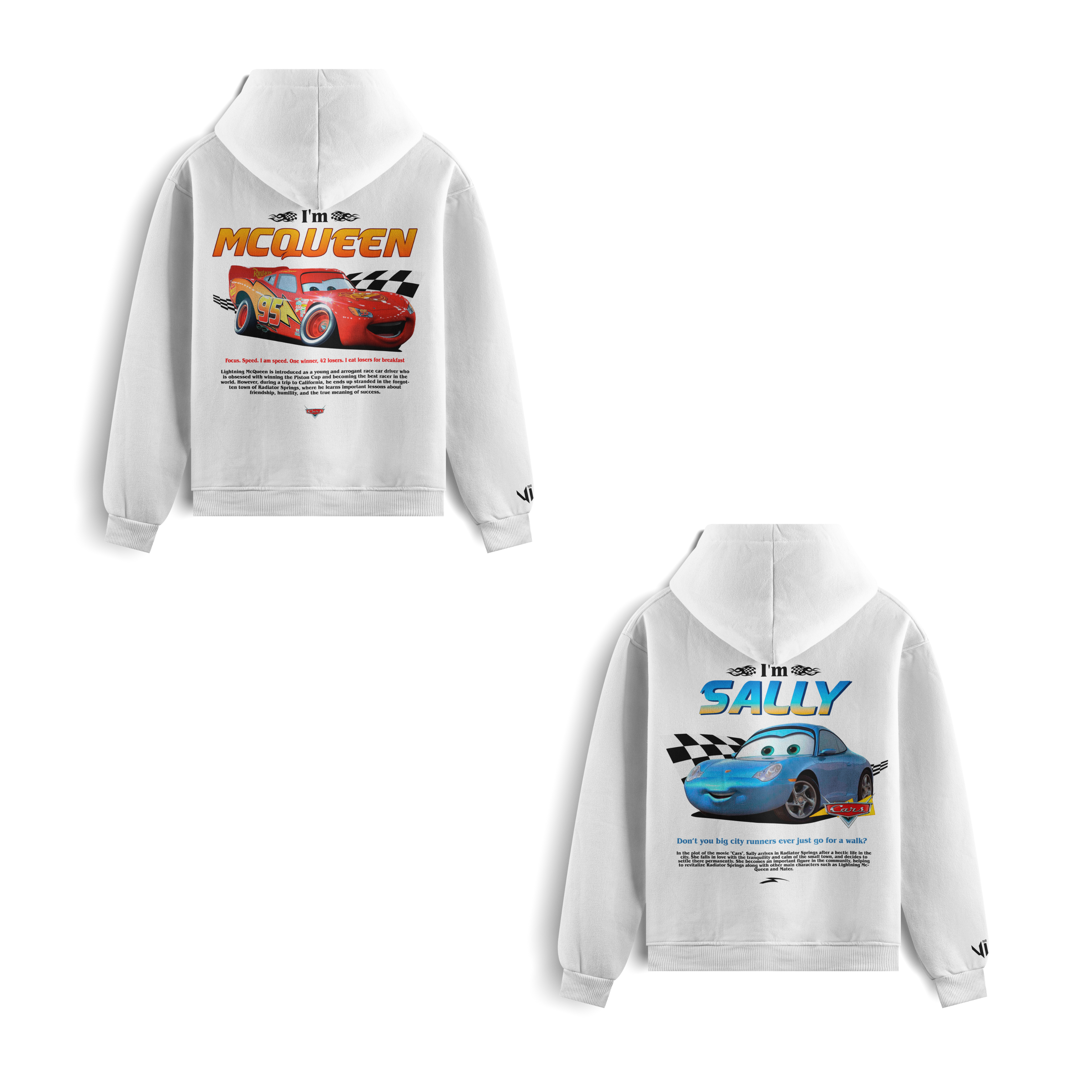 Moletons I´m Mcqueen e I´m Sally