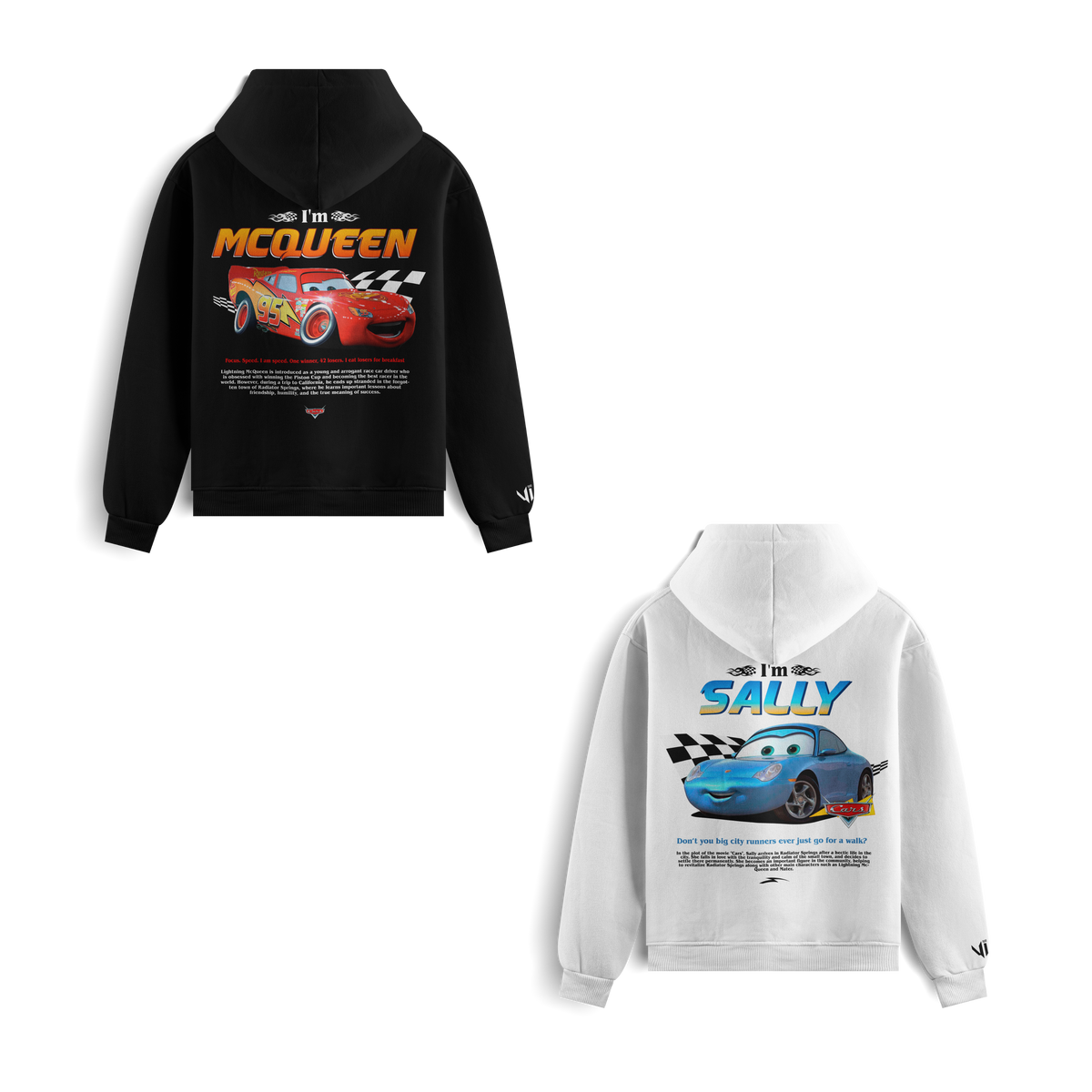 Moletons I´m Mcqueen e I´m Sally