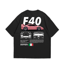 Camiseta Oversized Ferrari F40 Pink