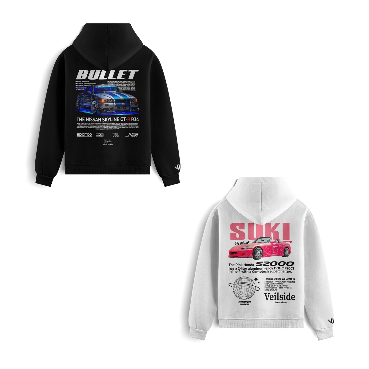 Moletons Bullet e Suki