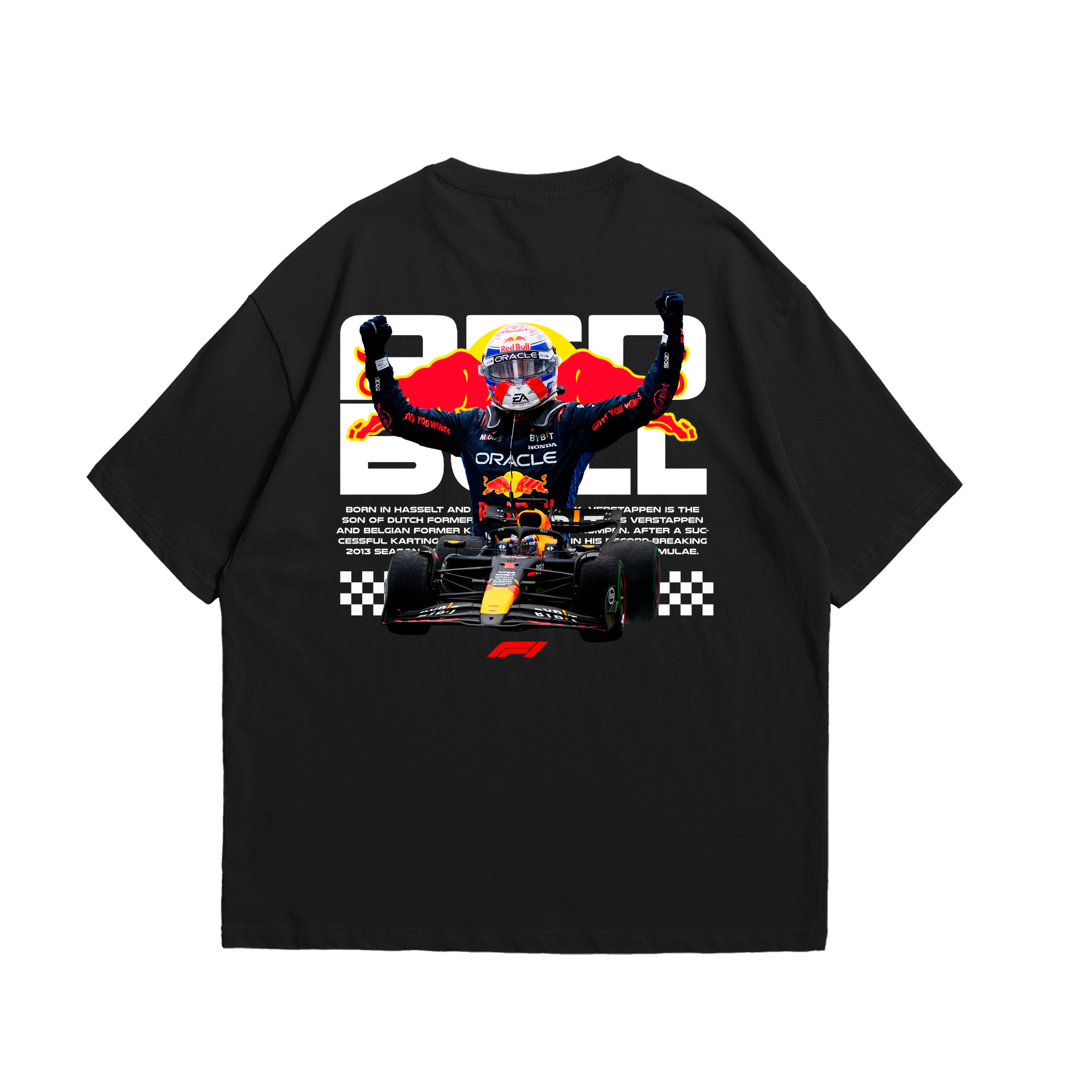 Camiseta Oversized Red Bull Verstappen F1