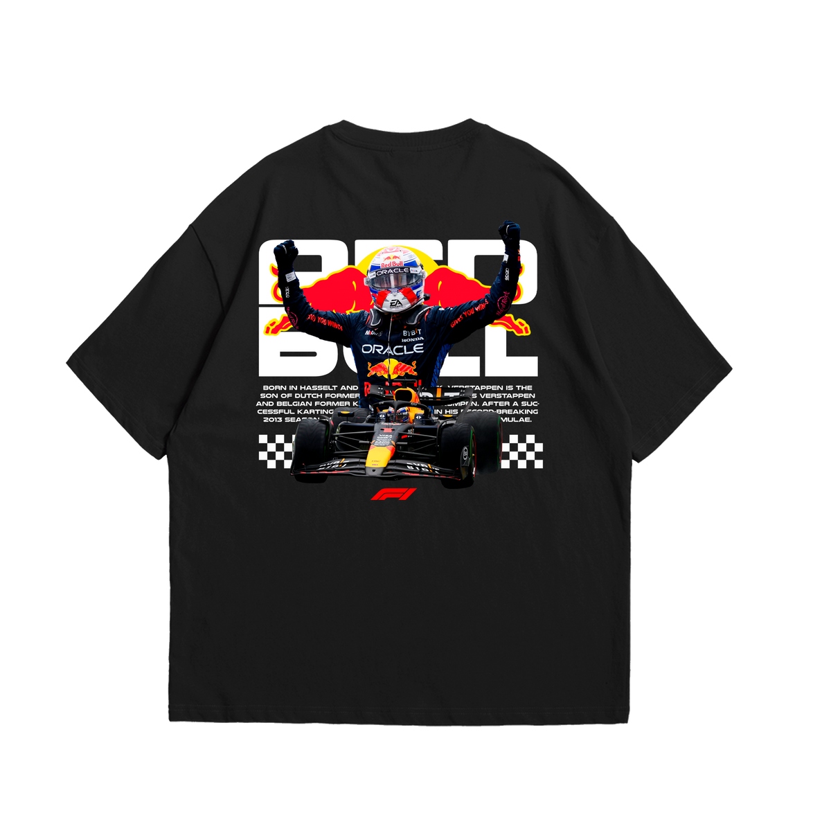 Camiseta Oversized Red Bull Verstappen F1