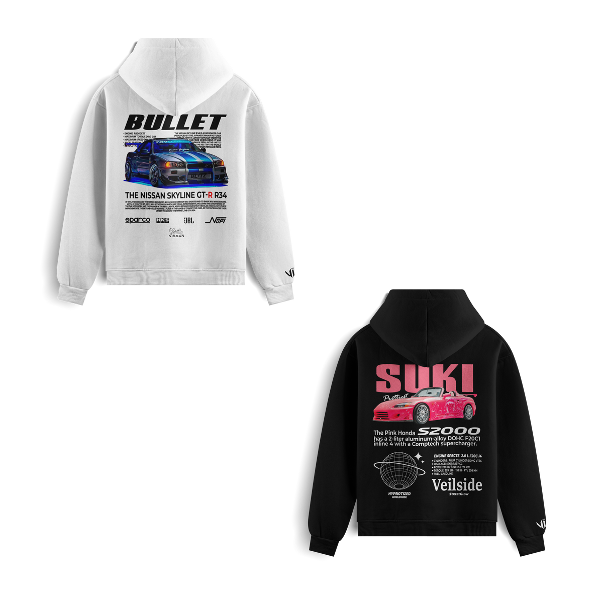 Moletons Bullet e Suki