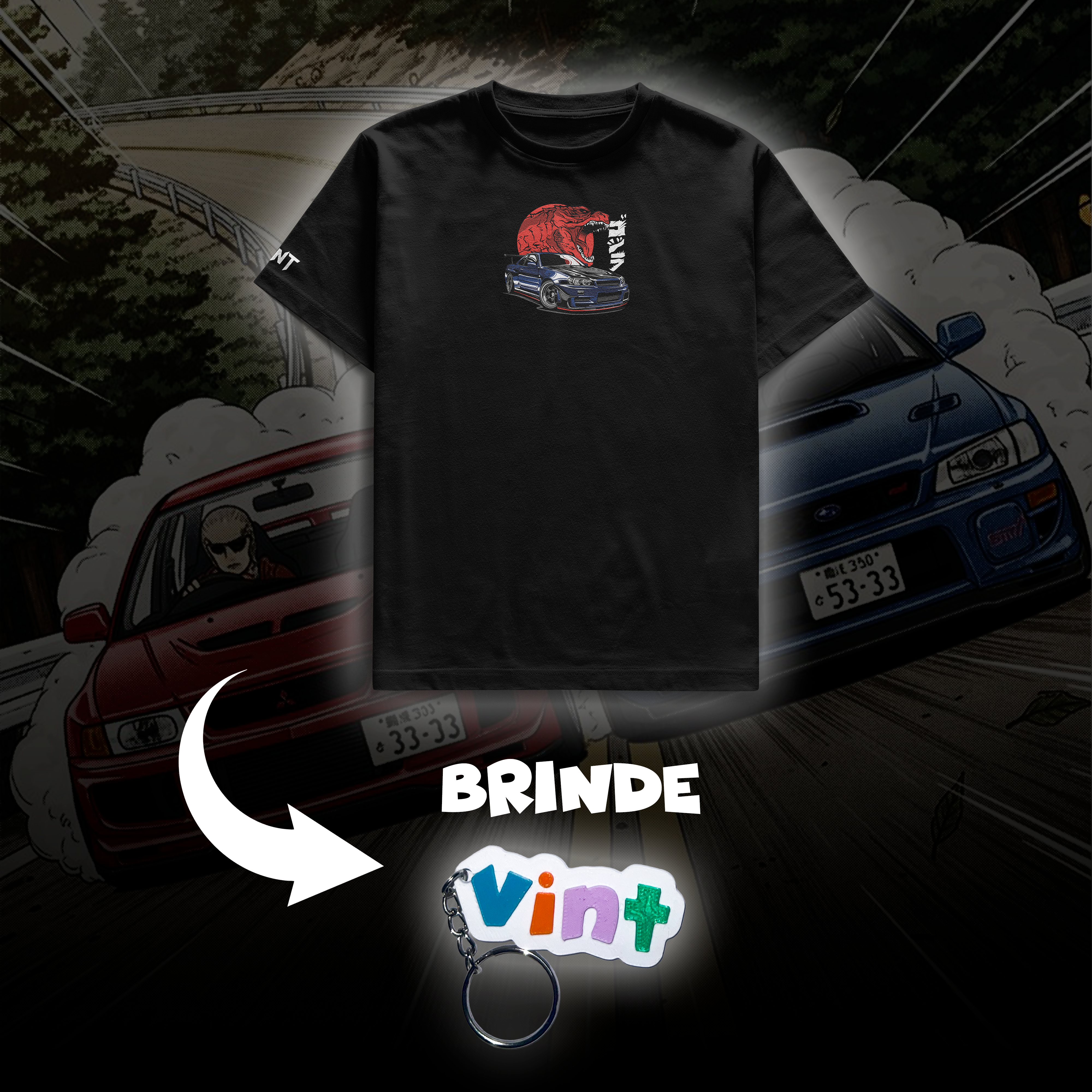 Camiseta R34 Godzilla