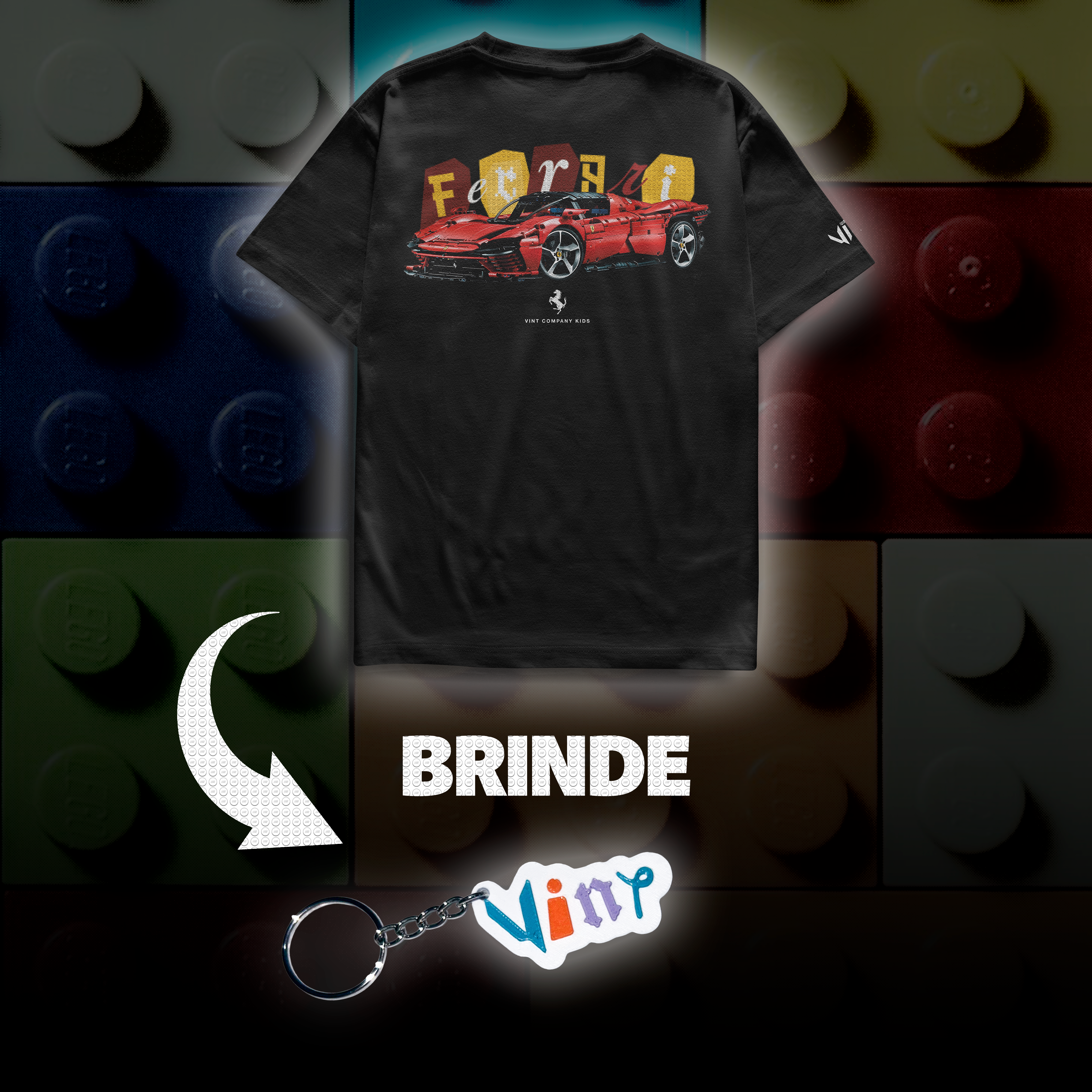 Camiseta Lego Ferrari