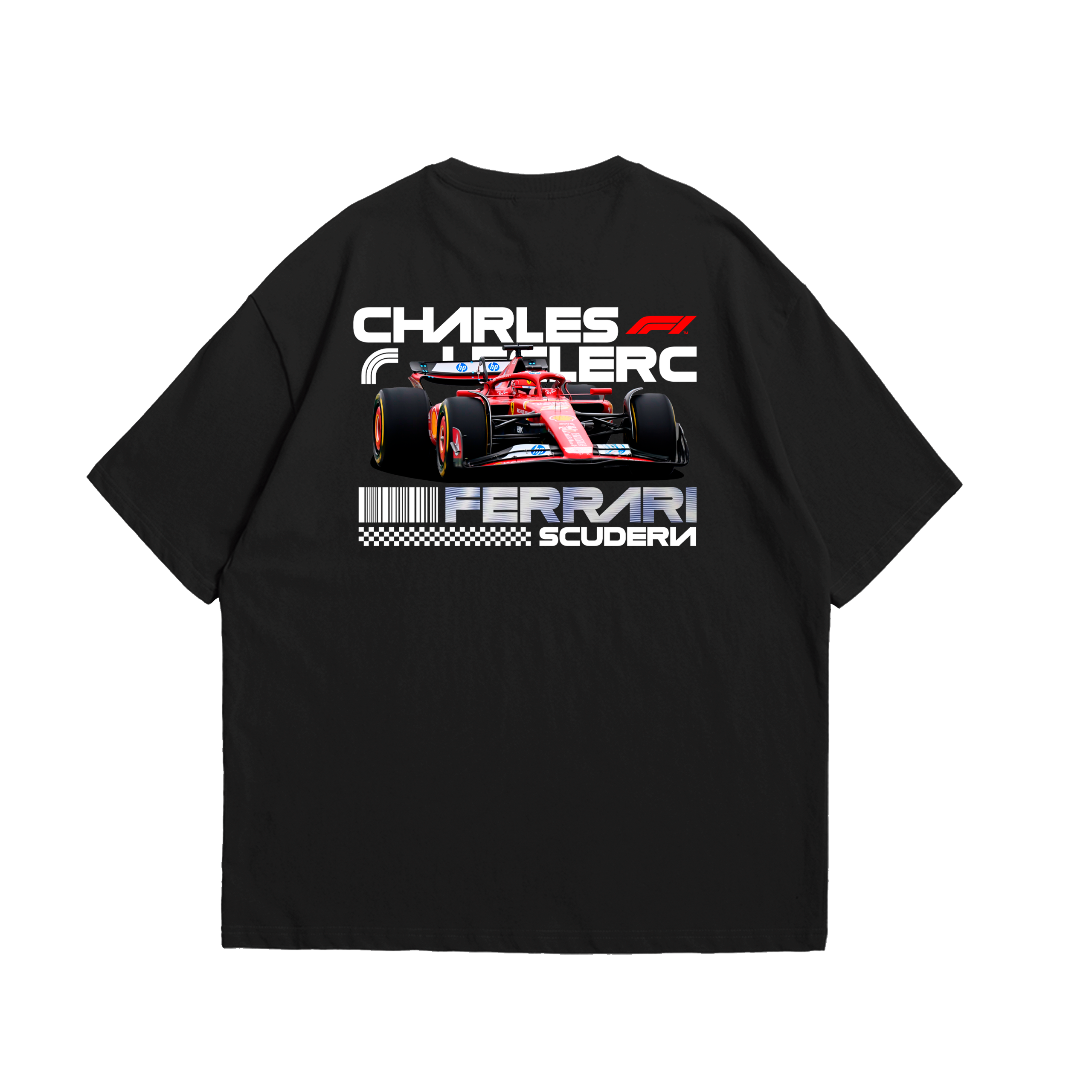 Camiseta Oversized Ferrari Charles Leclerc F1