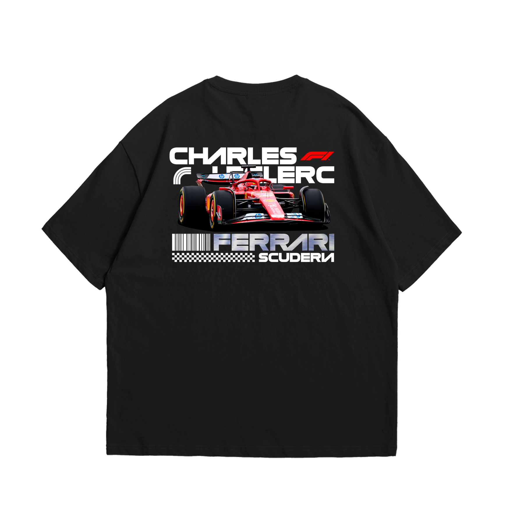 Camiseta Oversized Ferrari Charles Leclerc F1