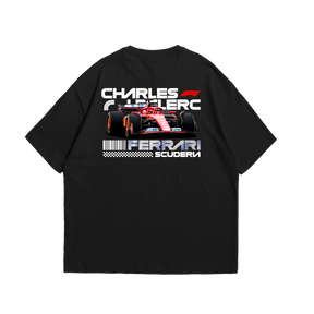 Camiseta Oversized Ferrari Charles Leclerc F1