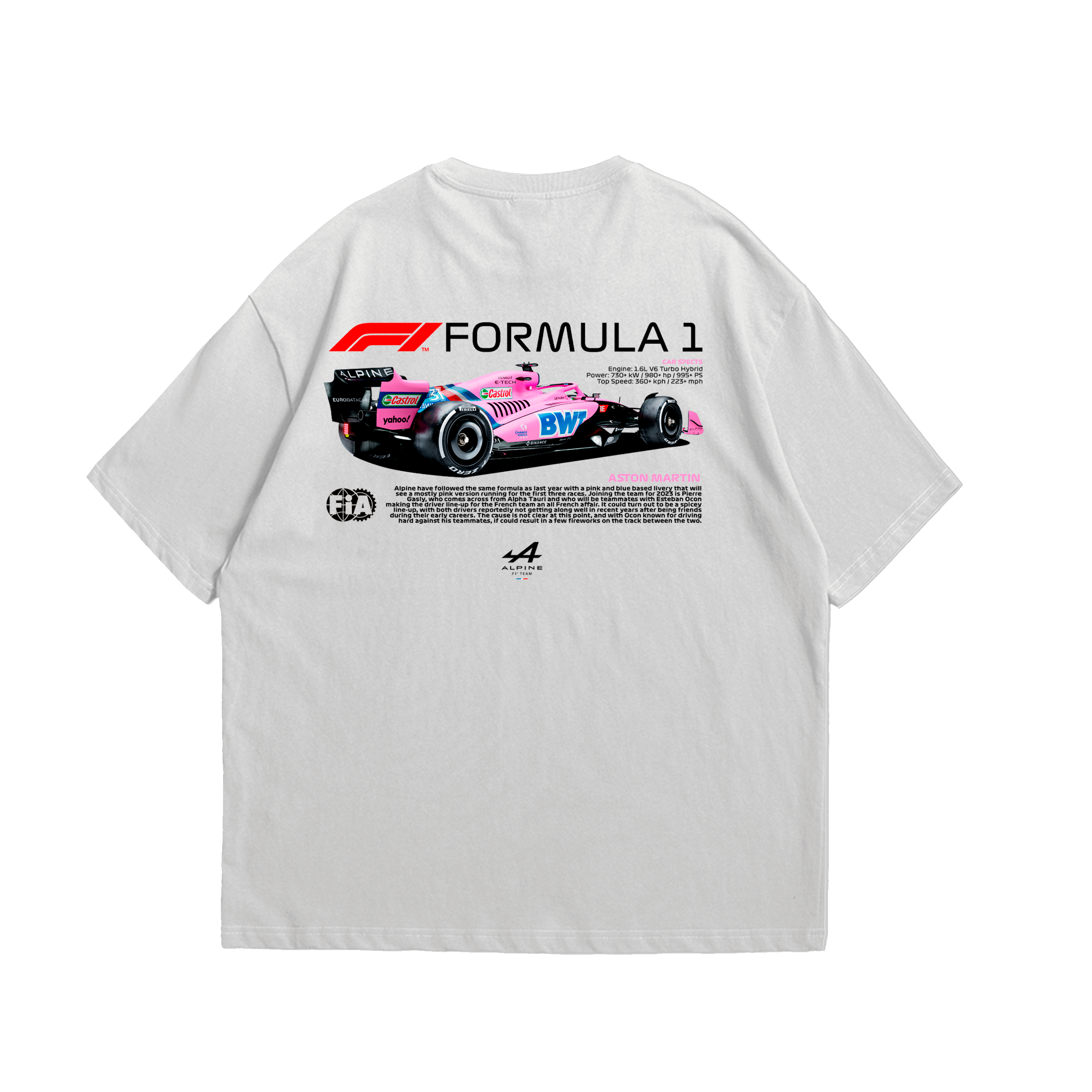 Camiseta Oversized Aston Martin F1