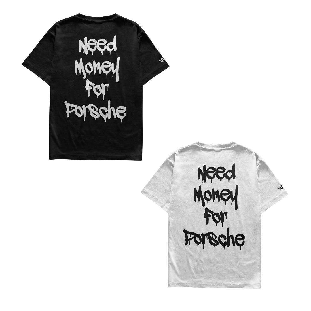 Camisetas Need Money for Porsche Dupla