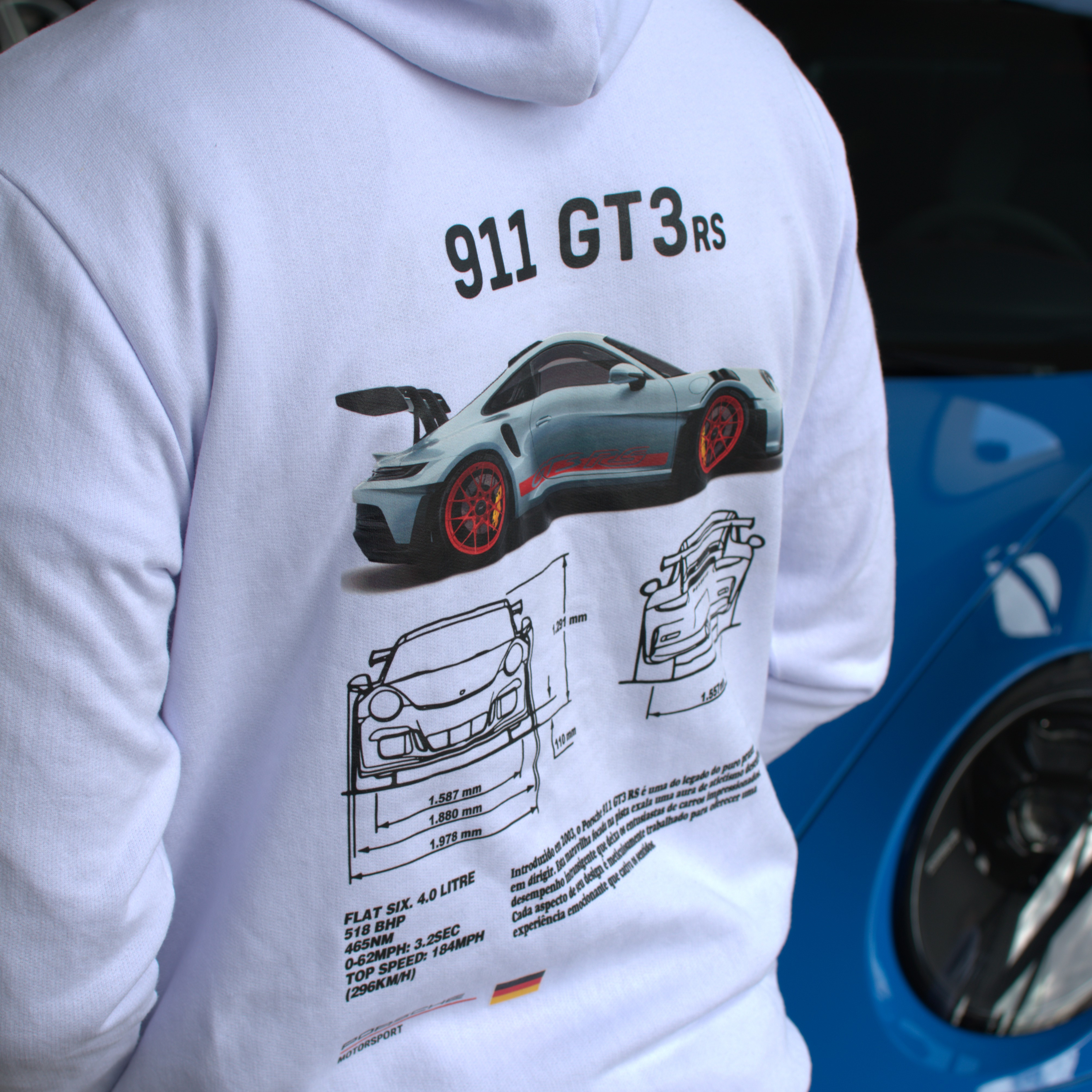 Moletom Com Capuz Porsche Club 911 GT3 RS