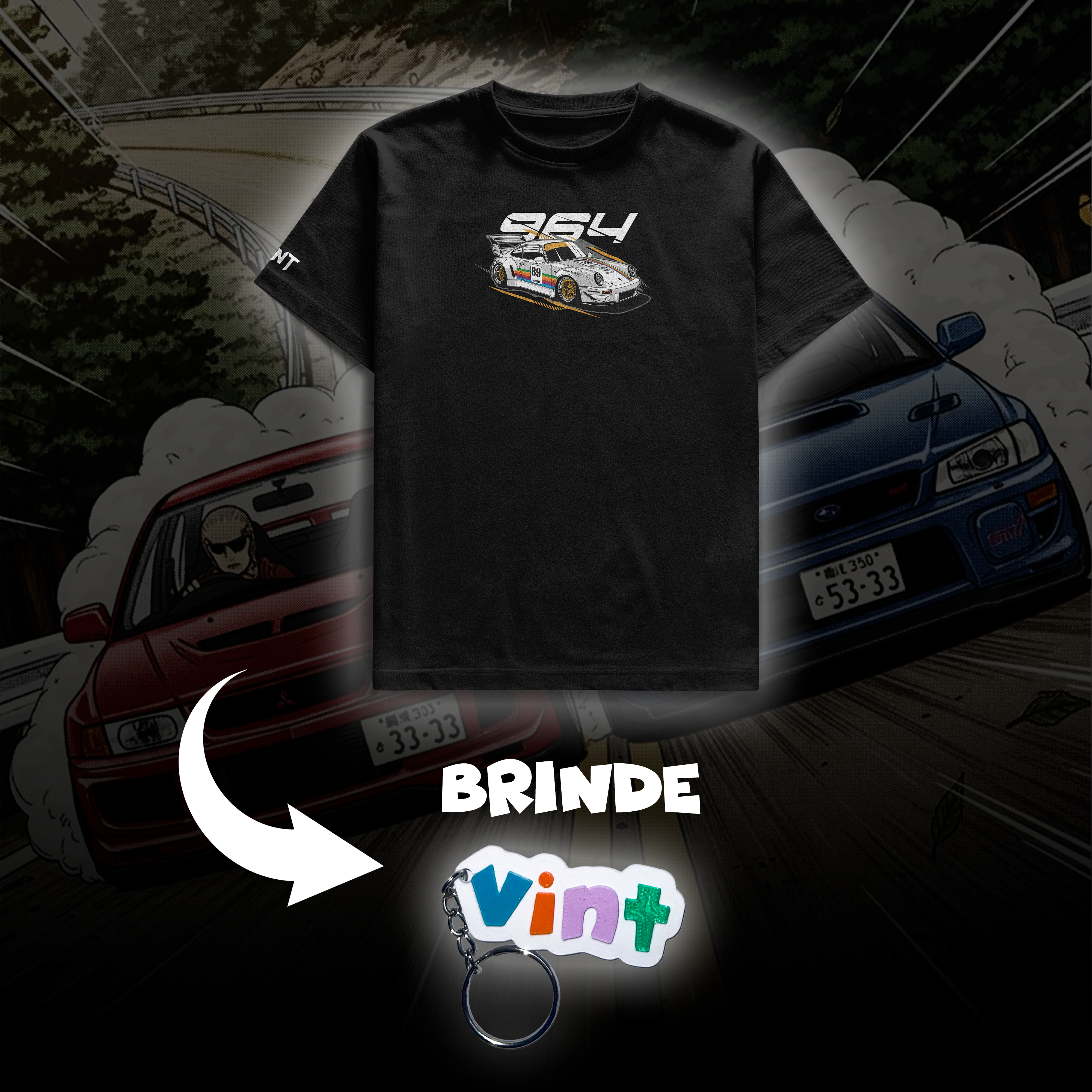 Camiseta Porsche 964