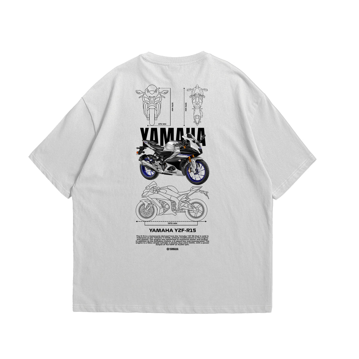 Camiseta Oversized Yamaha Y2F-R15