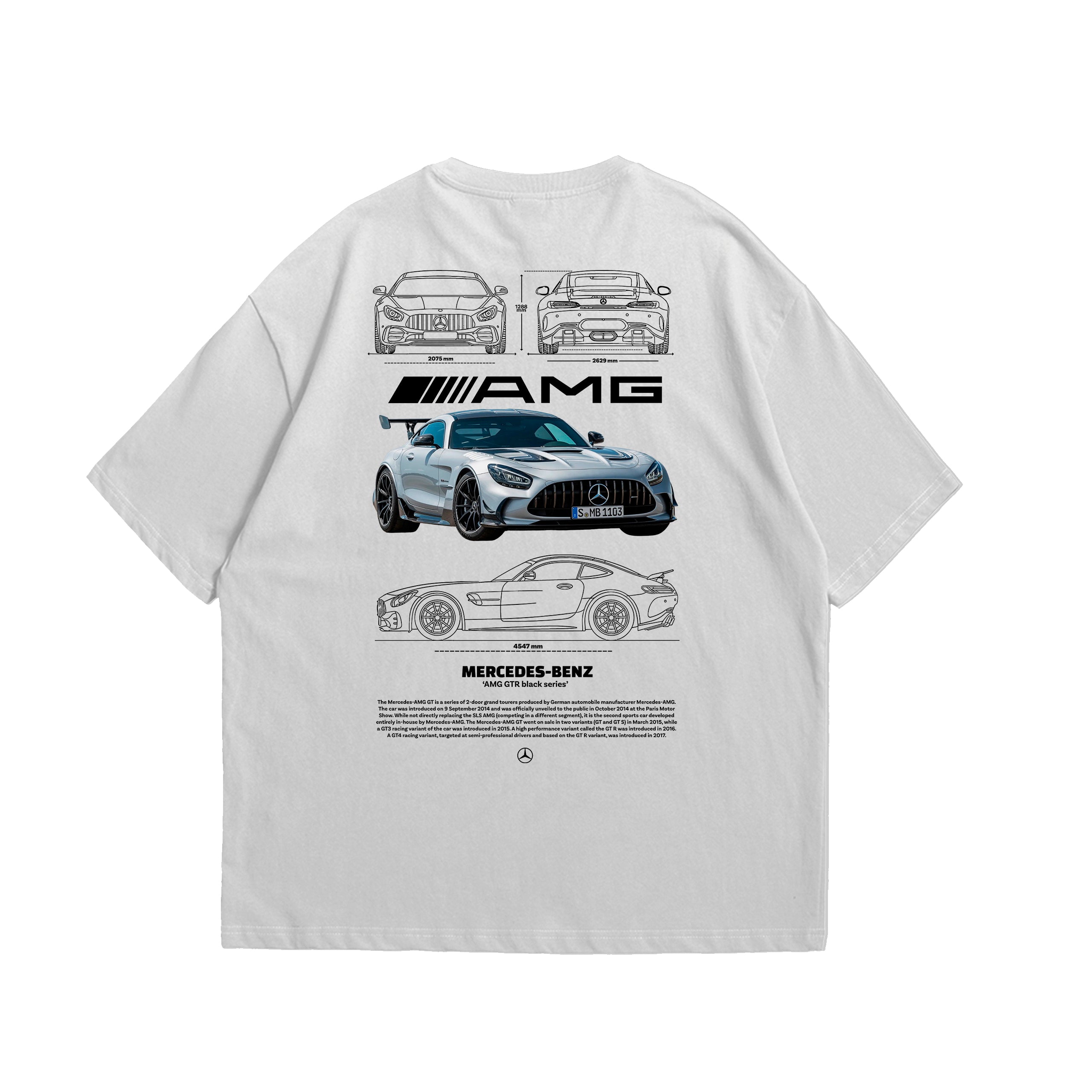 Camiseta Oversized Mercedes AMG GTR