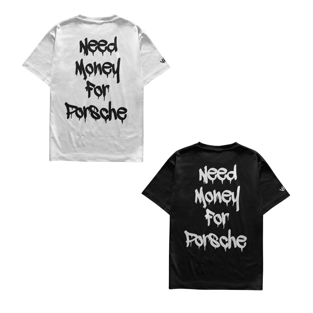 Camisetas Need Money for Porsche Dupla