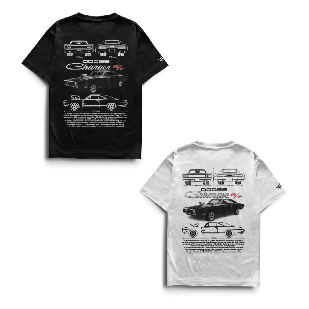 Camiseta Dodge Challenger Dupla