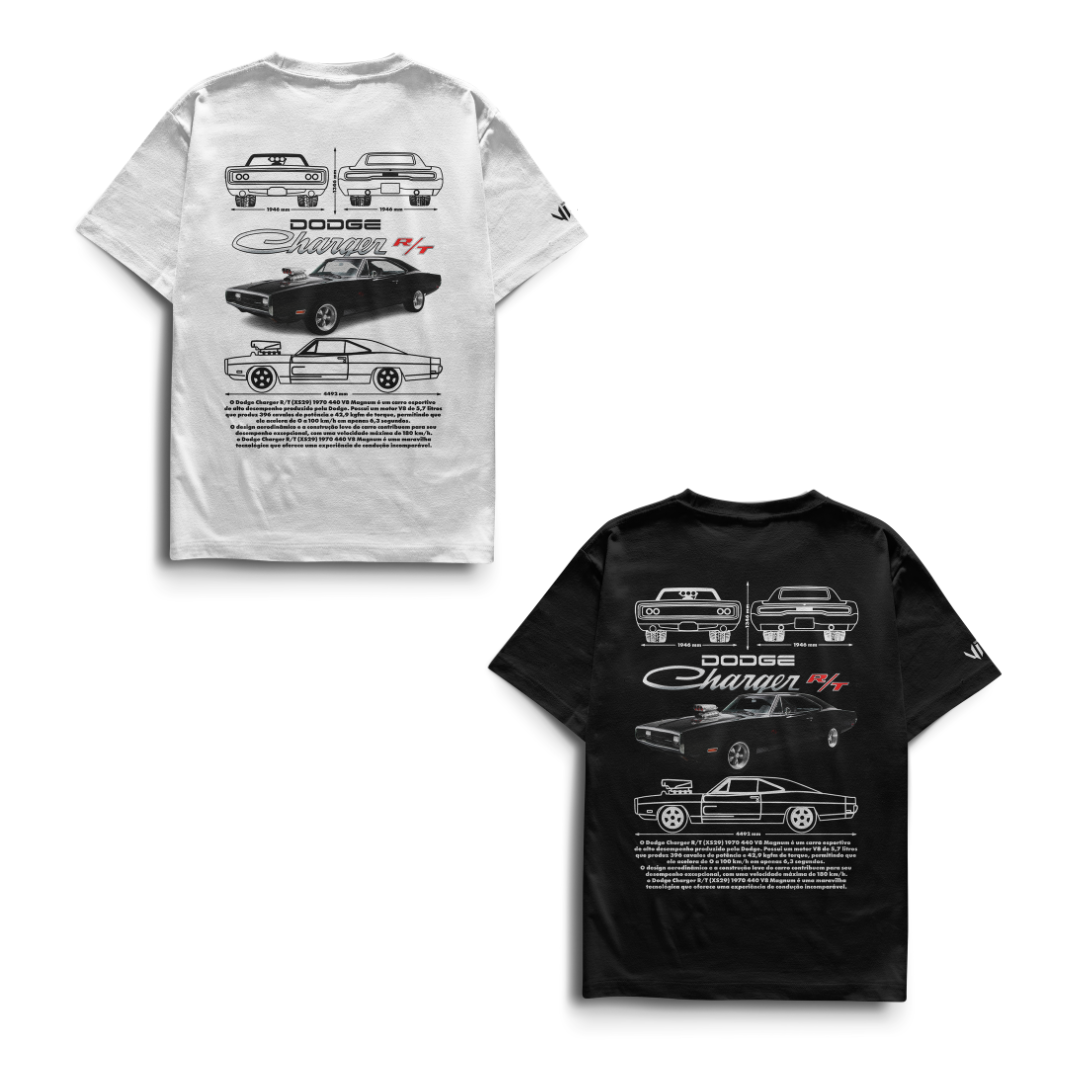 Camiseta Dodge Challenger Dupla