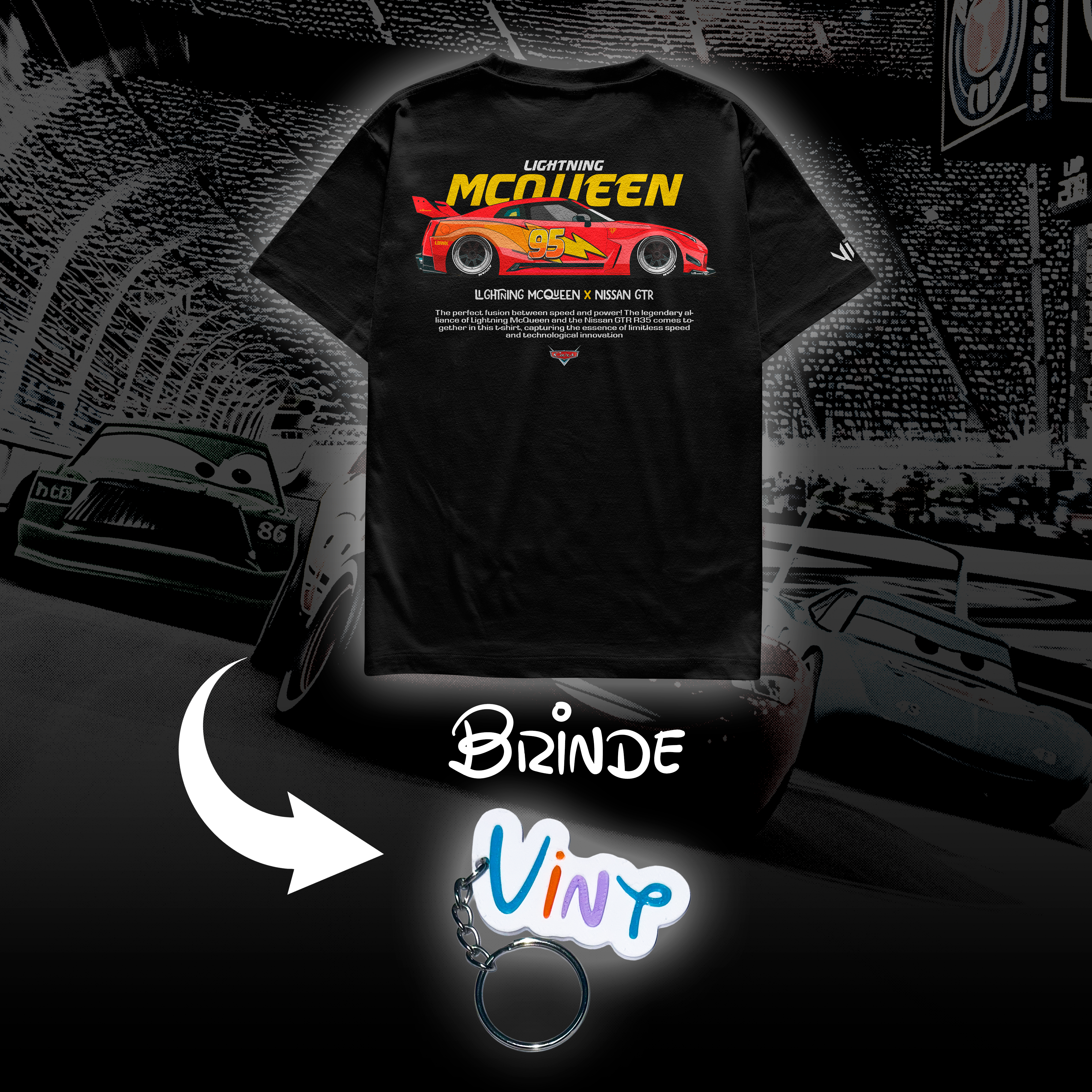 Camiseta McQueen X Gtr