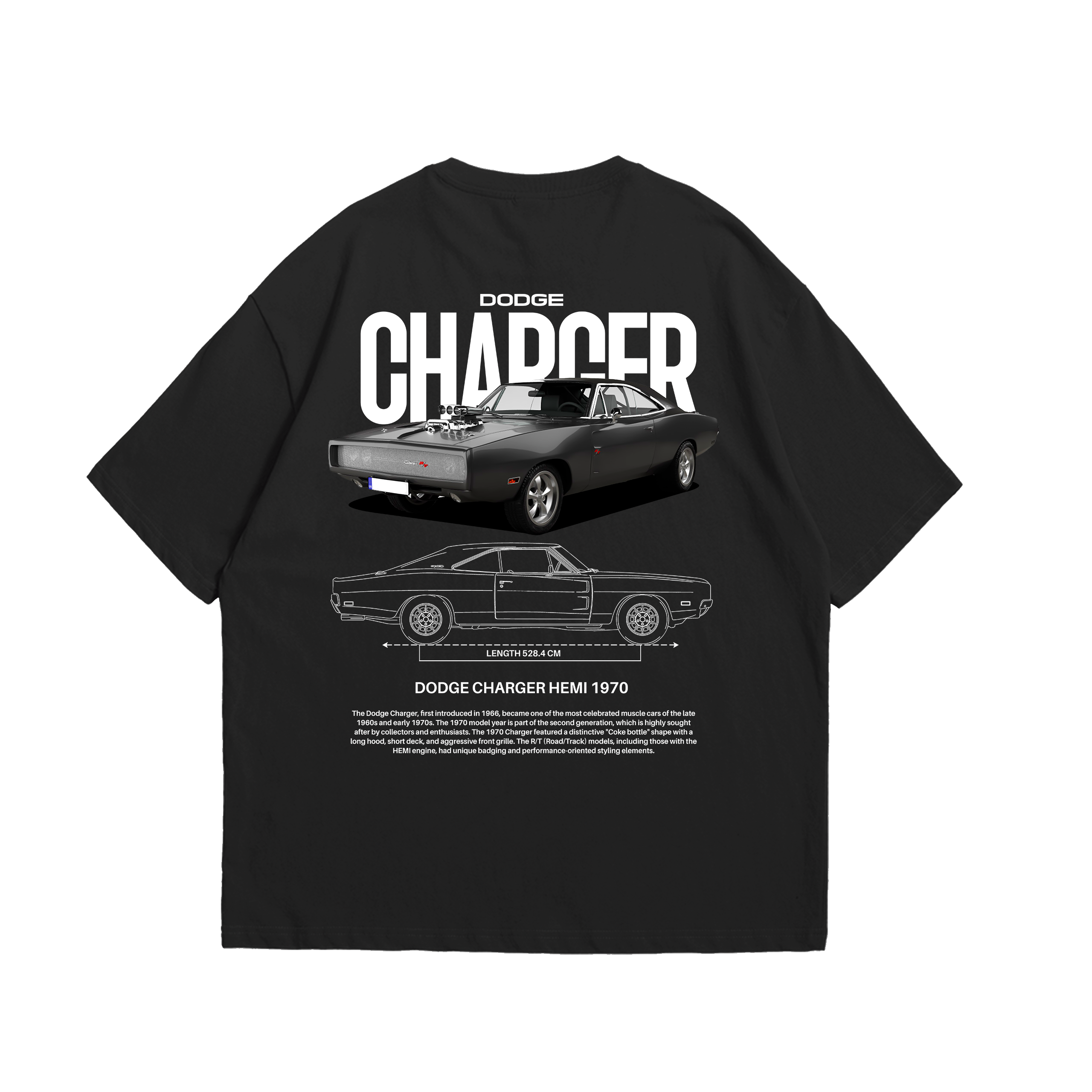 Camiseta Oversized Dodge Charger