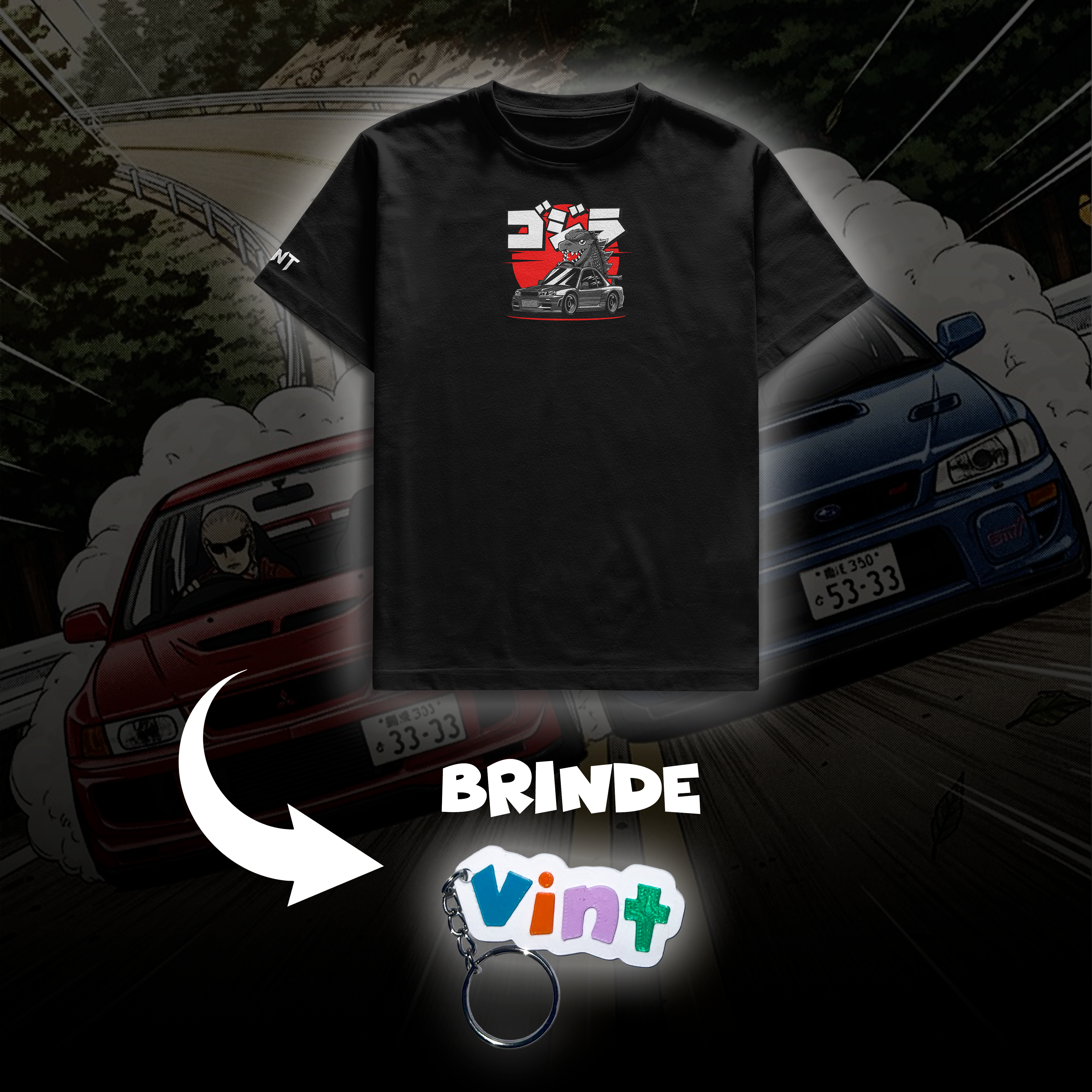 Camiseta R34 Godzilla Kidz