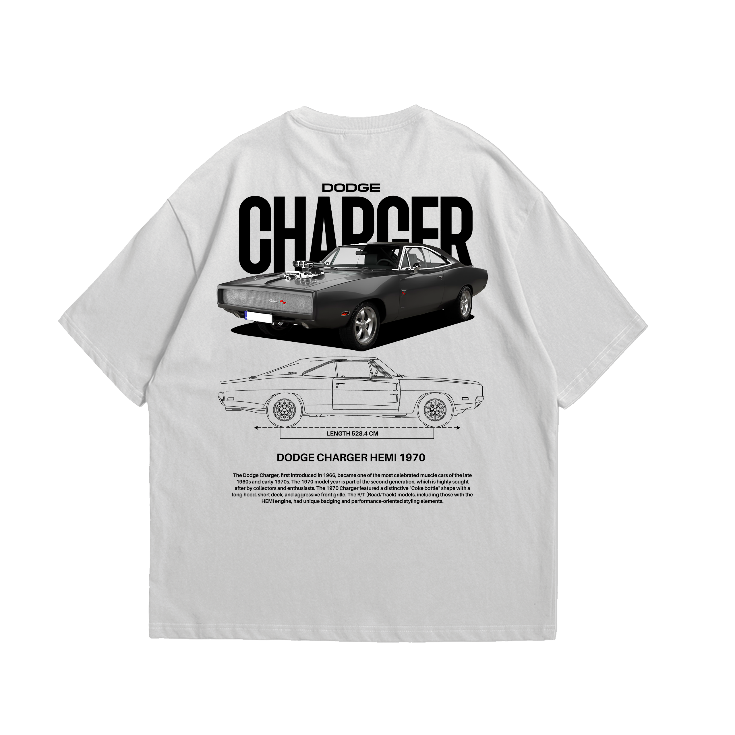 Camiseta Oversized Dodge Charger